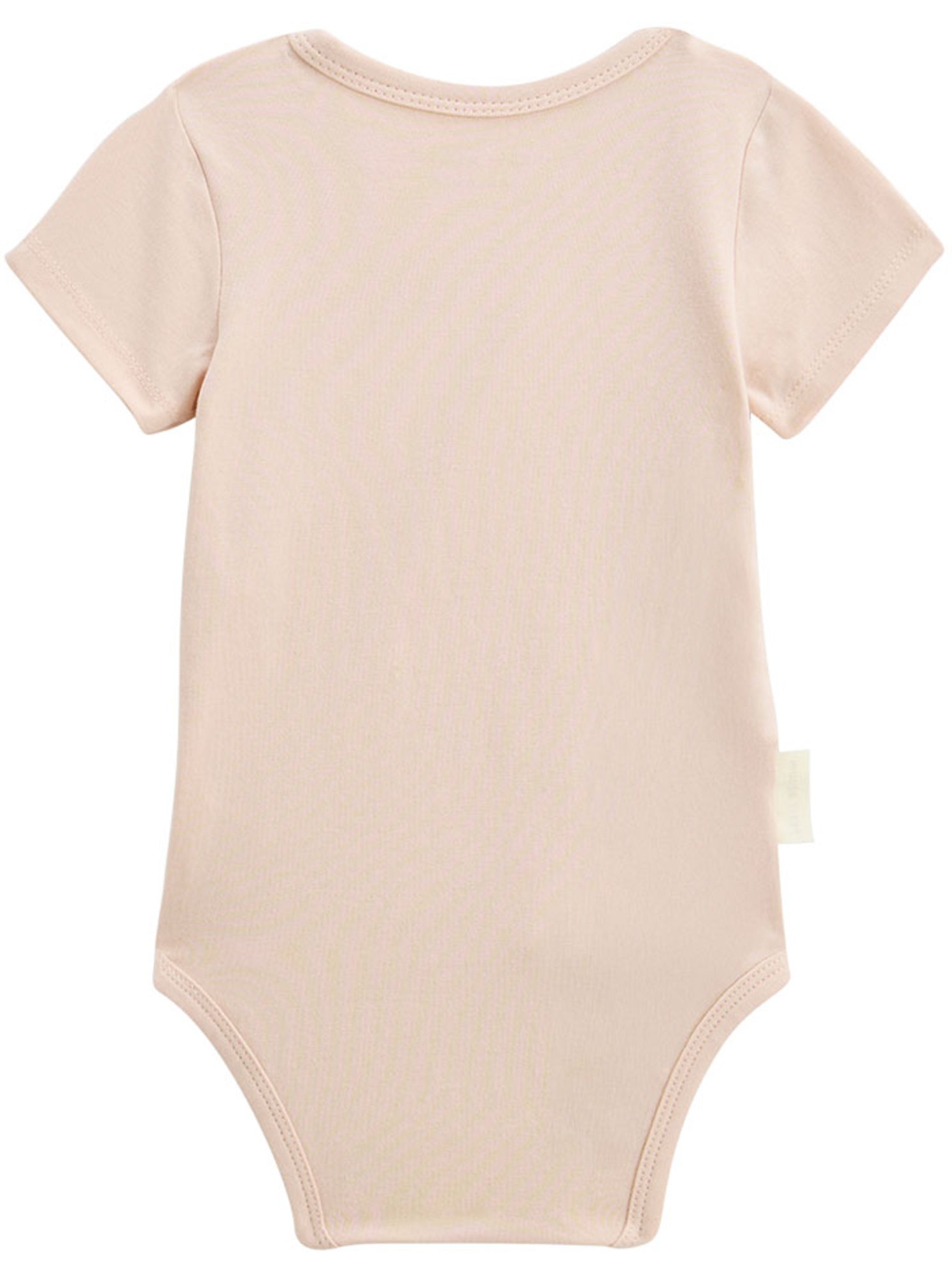 Lot de 2 bodies bébé manches courtes ouverture croisée louison - Rose