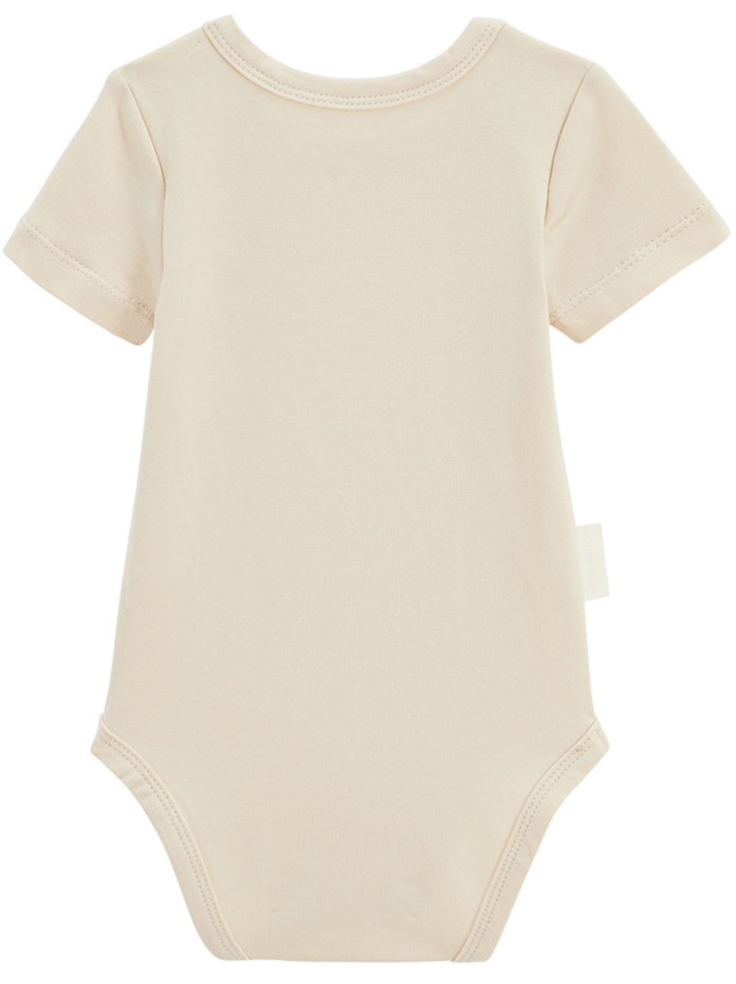 Lot de 2 bodies bébé manches courtes poésie d'été - Beige clair