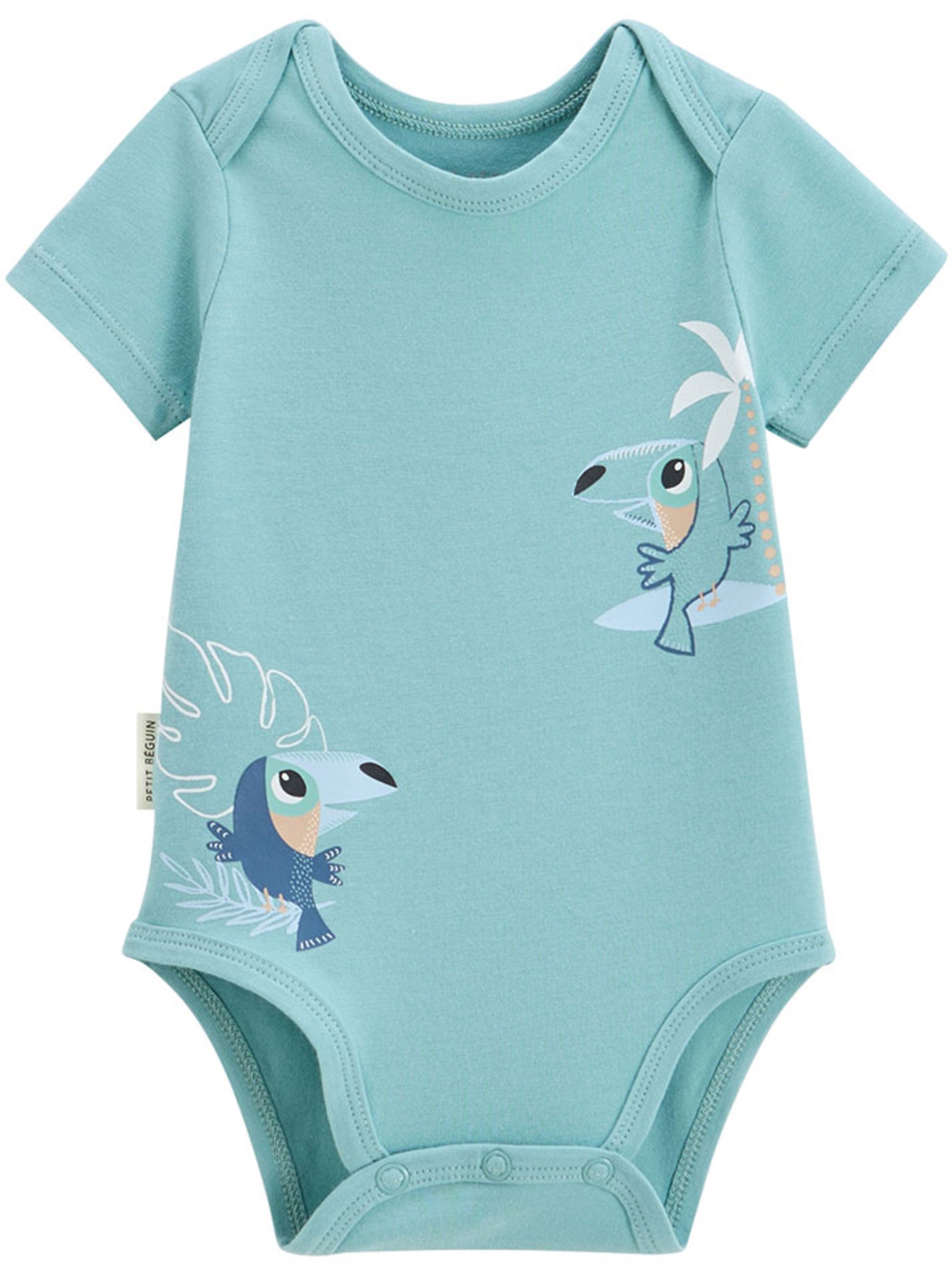 Lot de 2 bodies bébé manches courtes toucana - Bleu
