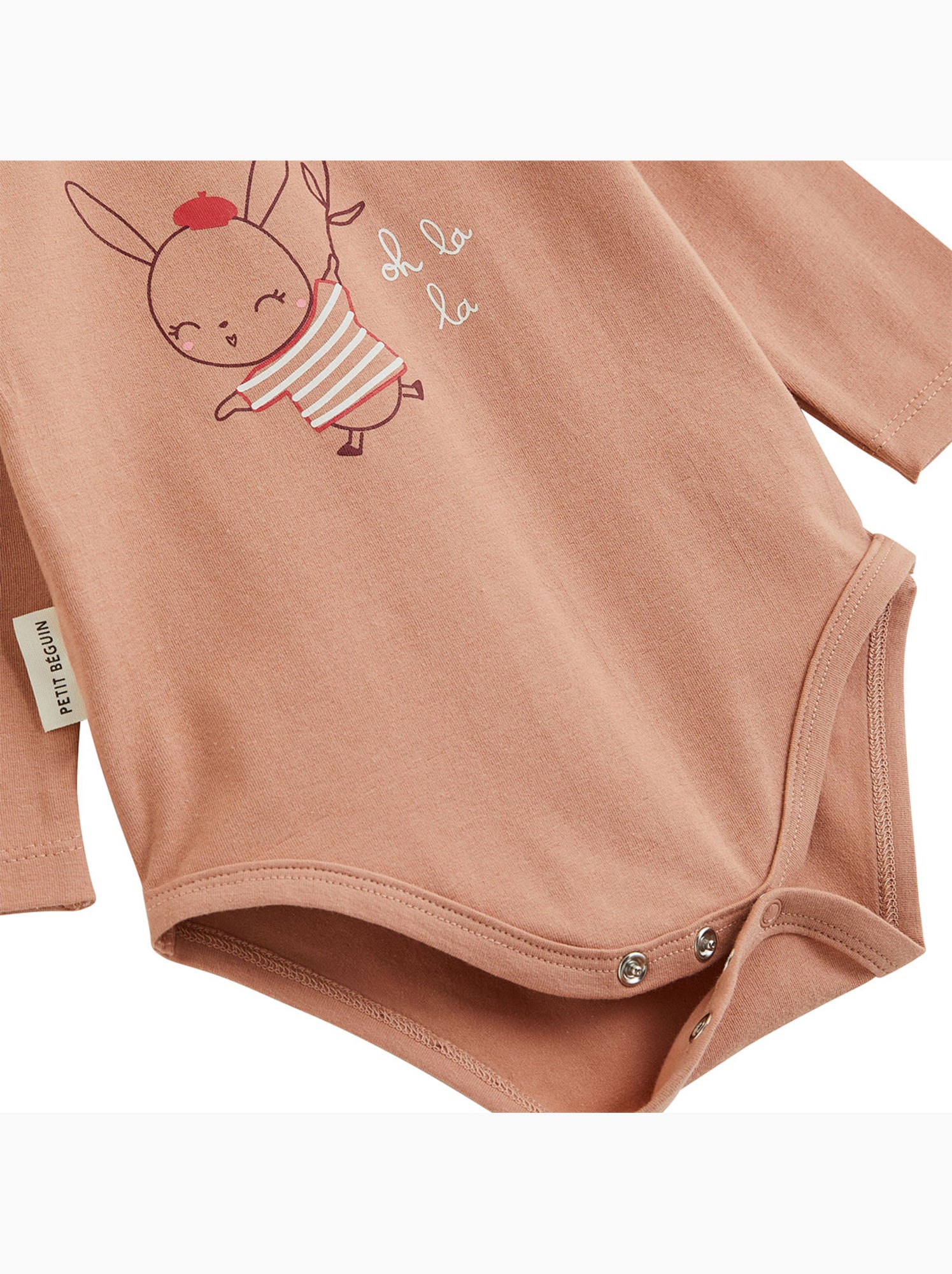 Lot de 2 bodies bébé manches longues aimée - Rose