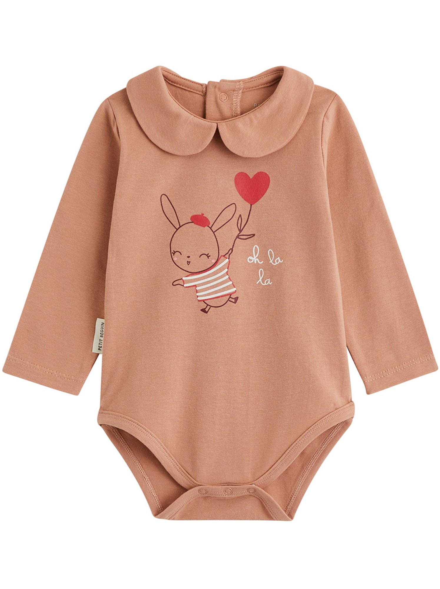 Lot de 2 bodies bébé manches longues aimée - Rose