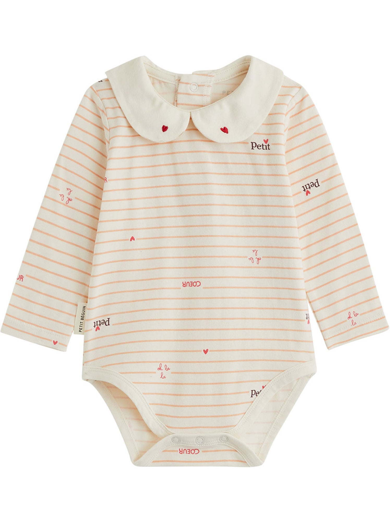 Lot de 2 bodies bébé manches longues aimée - Rose