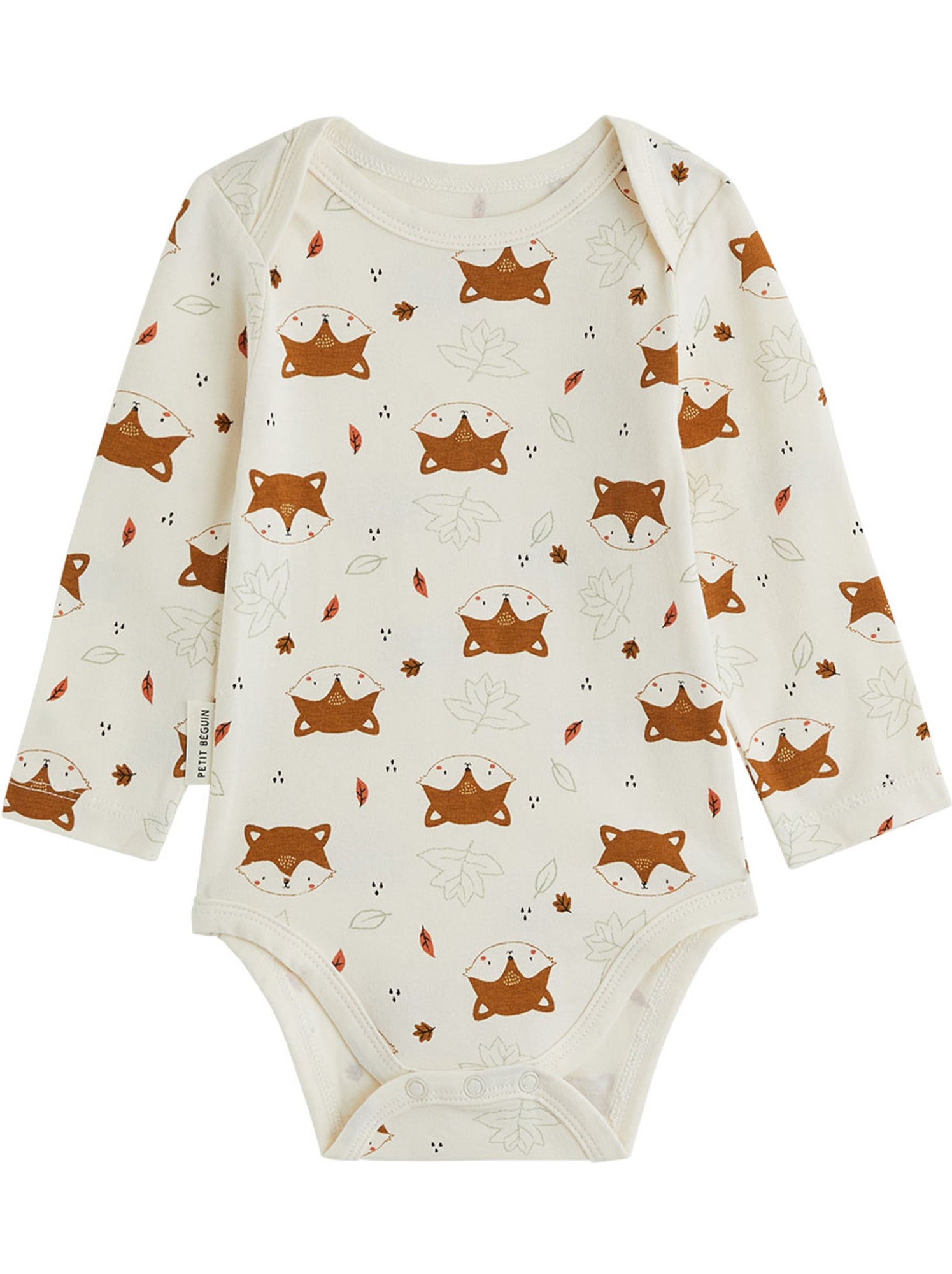 Lot de 2 bodies bébé manches longues ginkgo - Vert