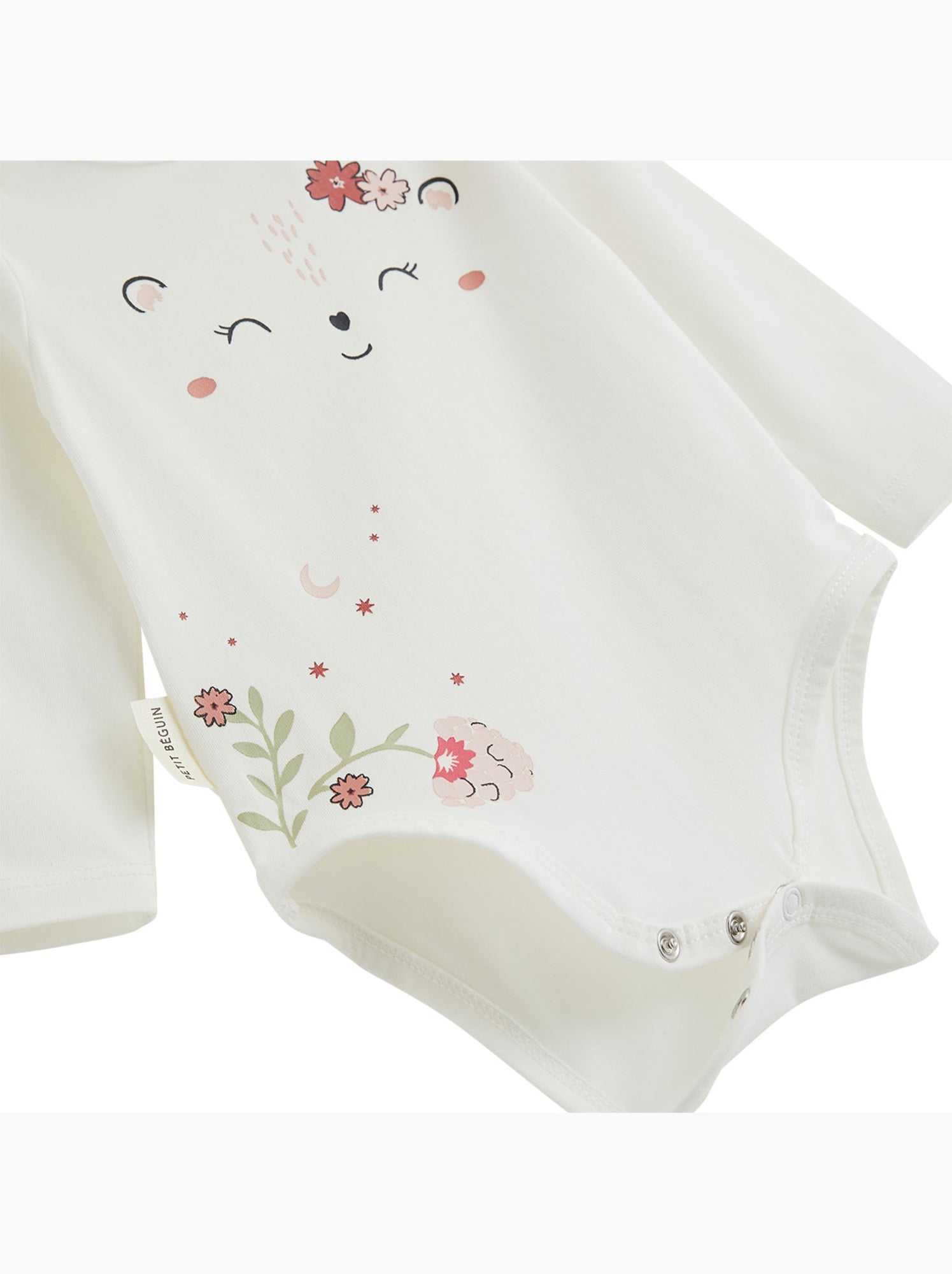 Lot de 2 bodies bébé manches longues harmony - Ecru