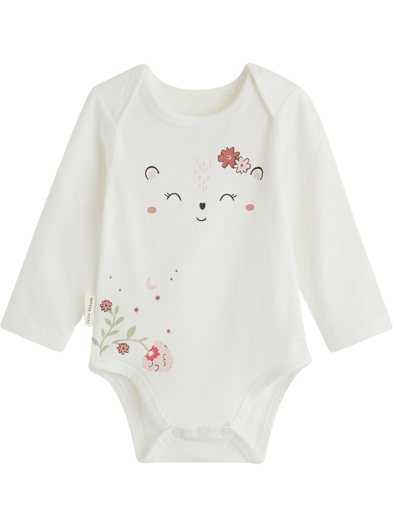 Lot de 2 bodies bébé manches longues harmony - Ecru