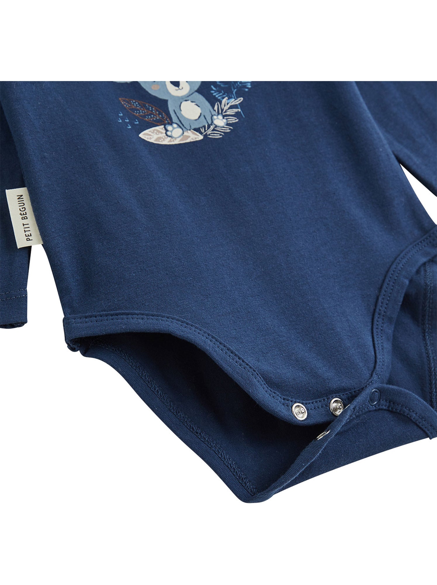 Lot de 2 bodies bébé manches longues mathéo - Bleu