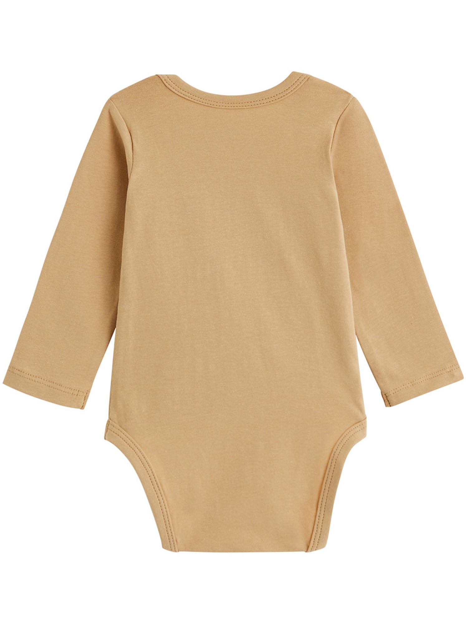 Lot de 2 bodies bébé manches longues moka - Marron