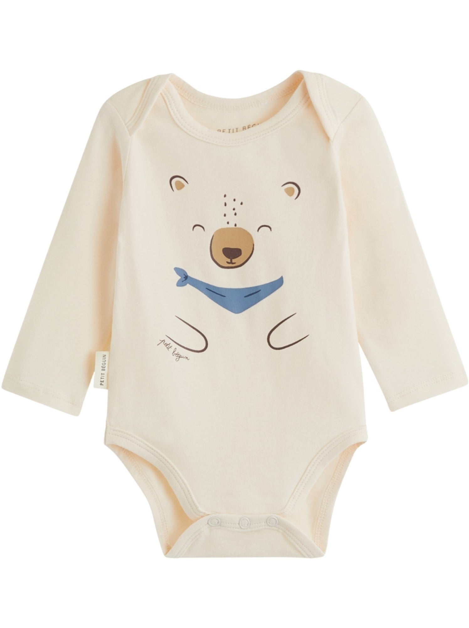 Lot de 2 bodies bébé manches longues moka - Marron