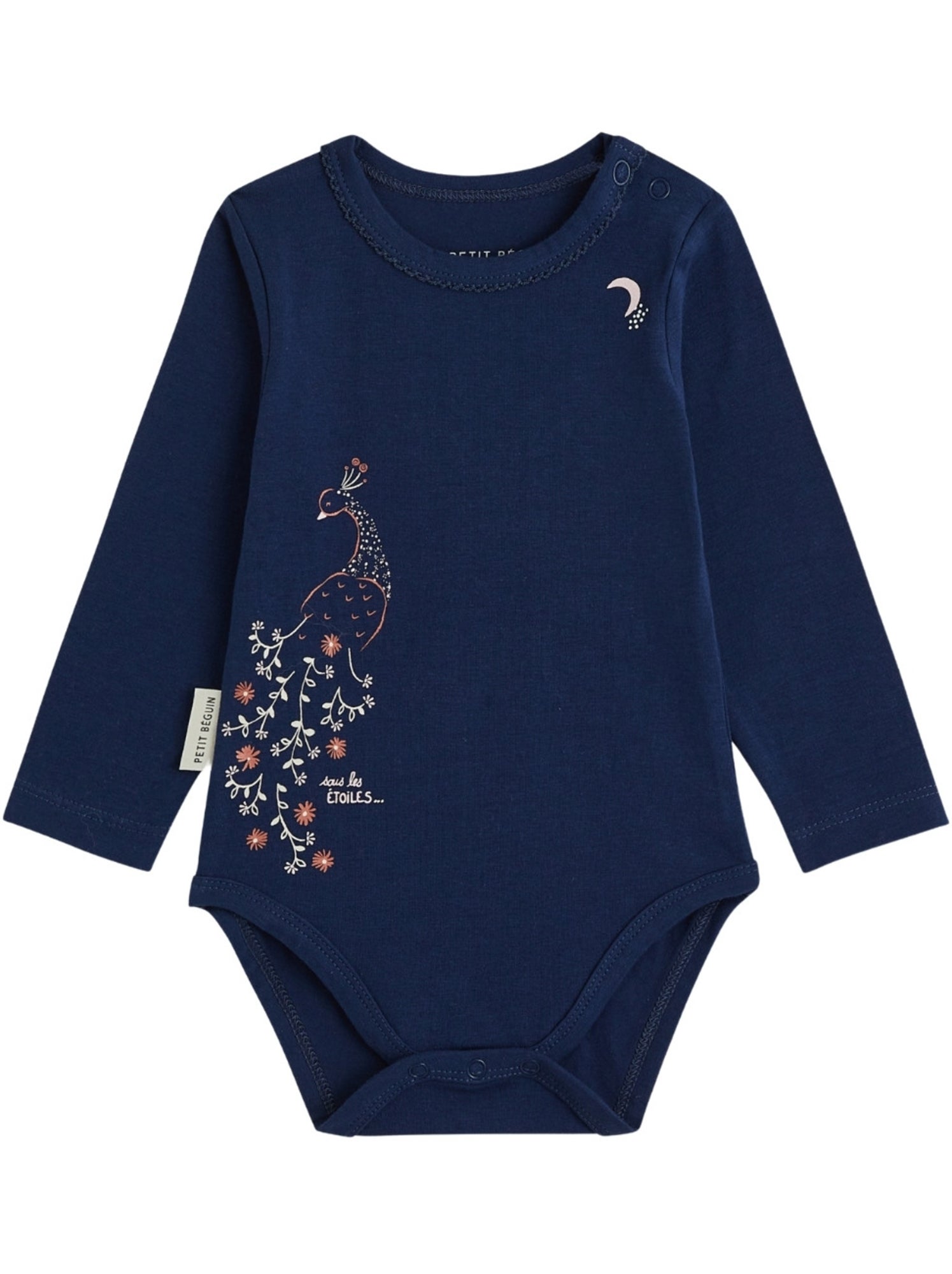 Lot de 2 bodies bébé manches longues ollie - Bleu