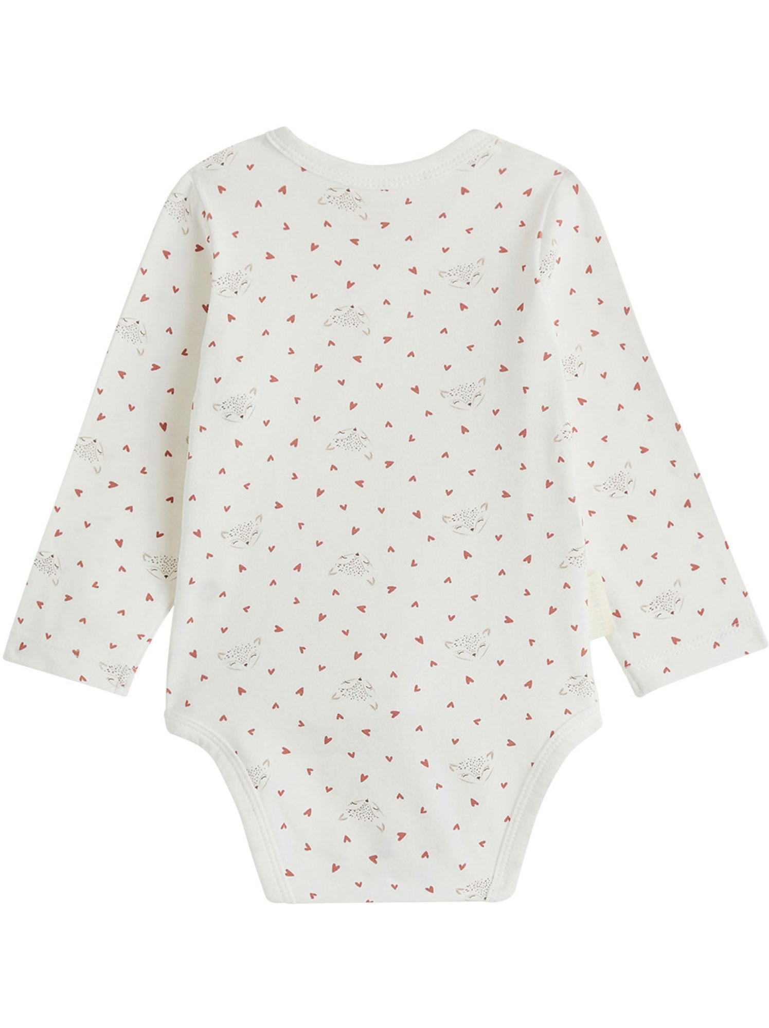 Lot de 2 bodies bébé manches longues ouverture croisée doucette - Rose