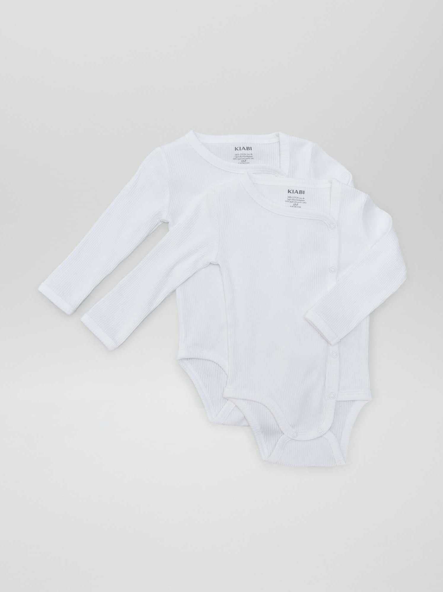 Lot de 2 bodies - collection facile à enfiler - Blanc