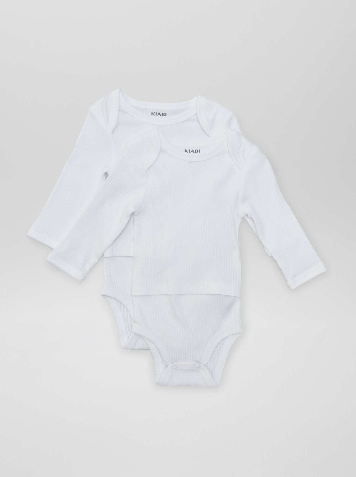 Lot de 2 bodies - collection facile à enfiler - Blanc
