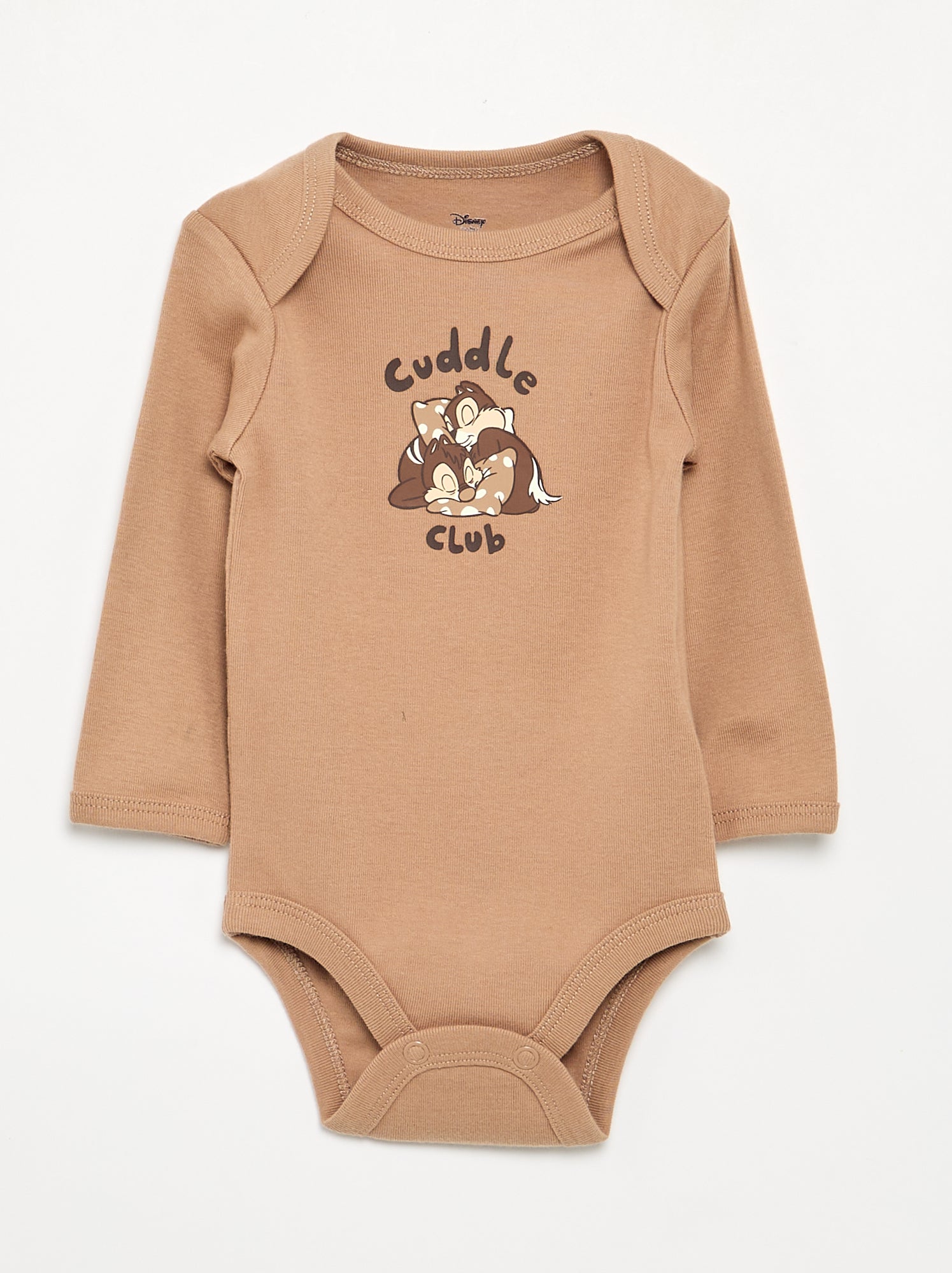 Lot de 2 bodies 'Disney' 'Tic et Tac' - Beige