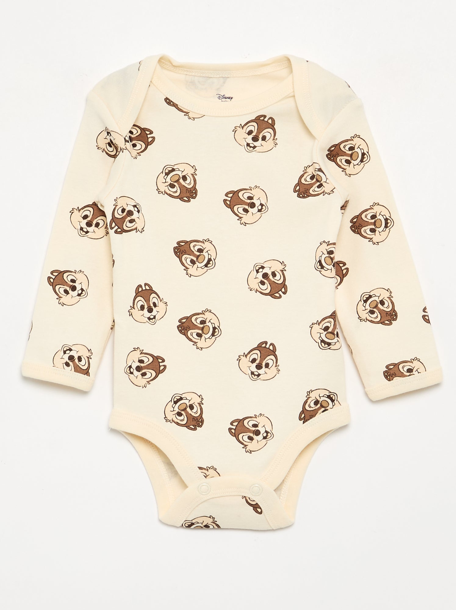Lot de 2 bodies 'Disney' 'Tic et Tac' - Beige