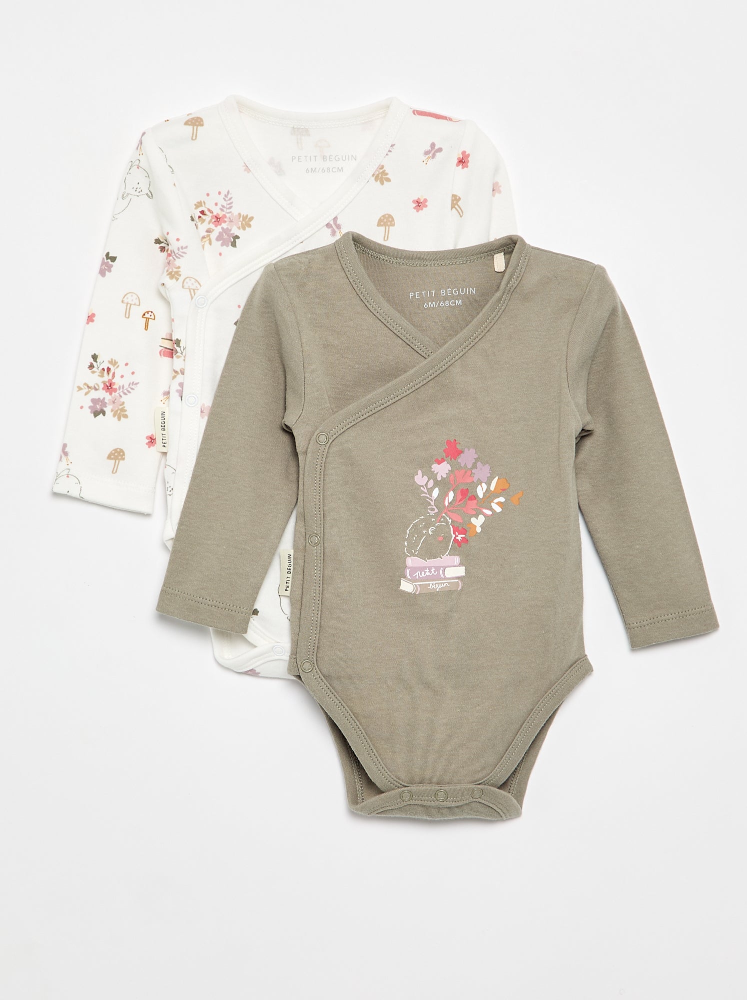 Lot de 2 bodies 'Petit Béguin' - Blanc