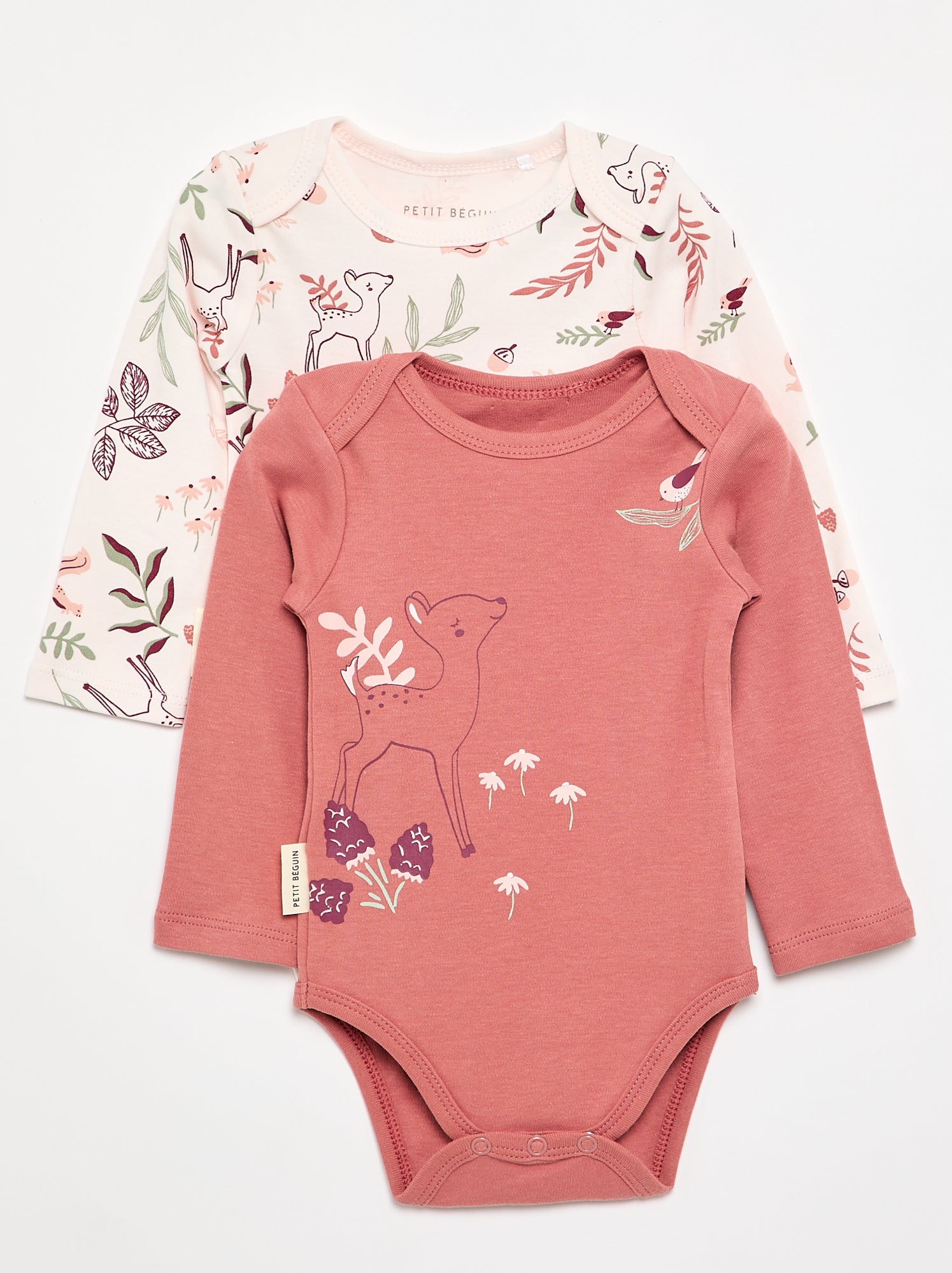 Lot de 2 bodies 'Petit Béguin' - Rose