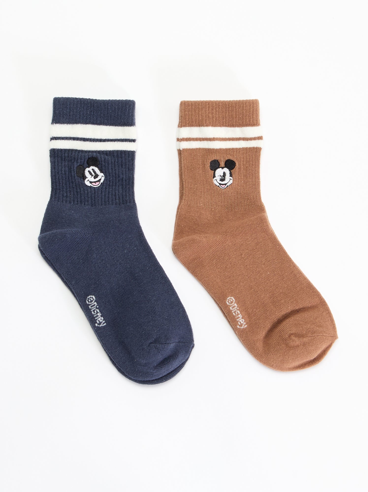 Lot de 2 chaussettes brodées 'Disney' - Bleu (FYM36_1)