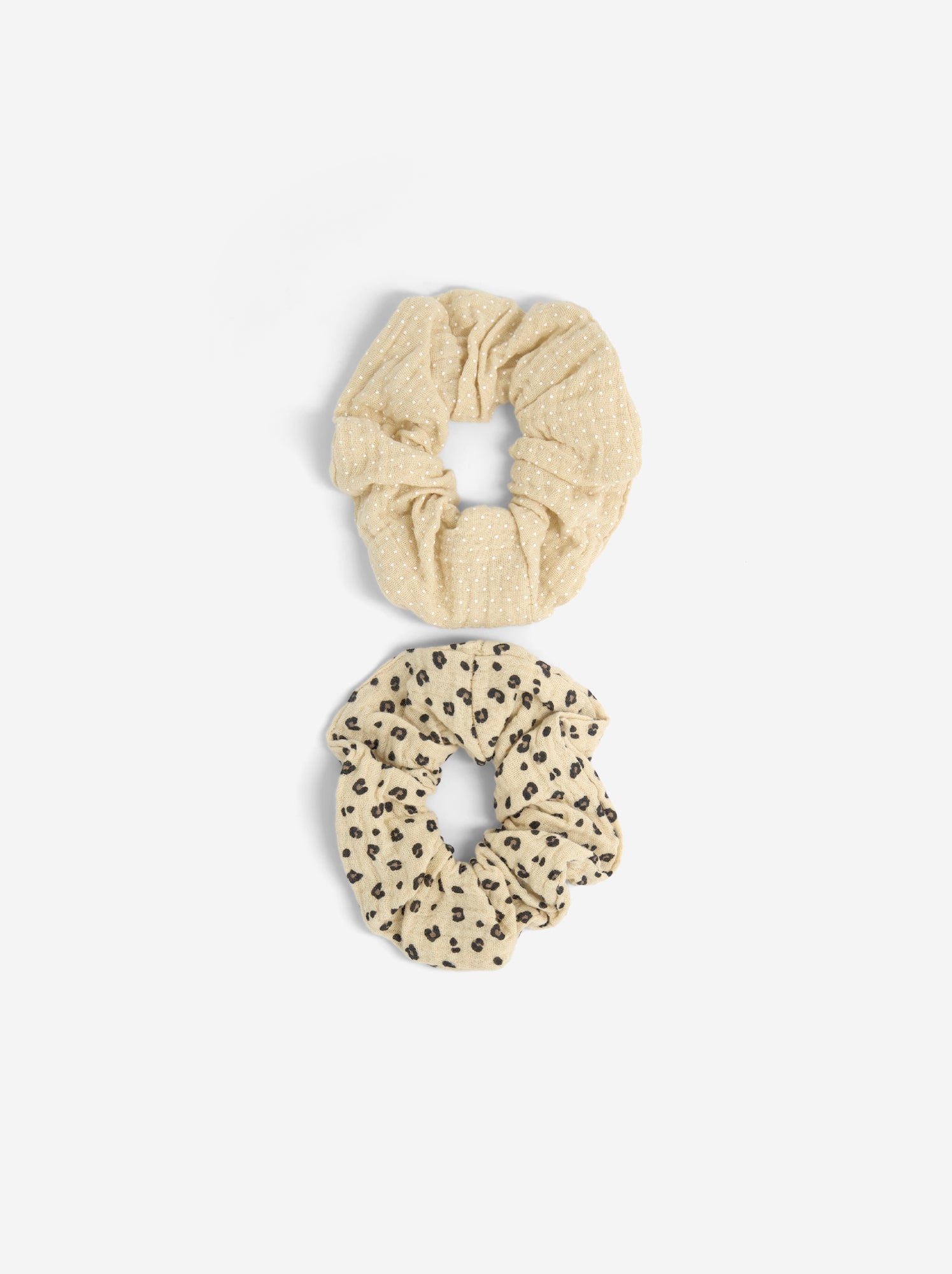 Lot de 2 chouhous imprimés - Beige