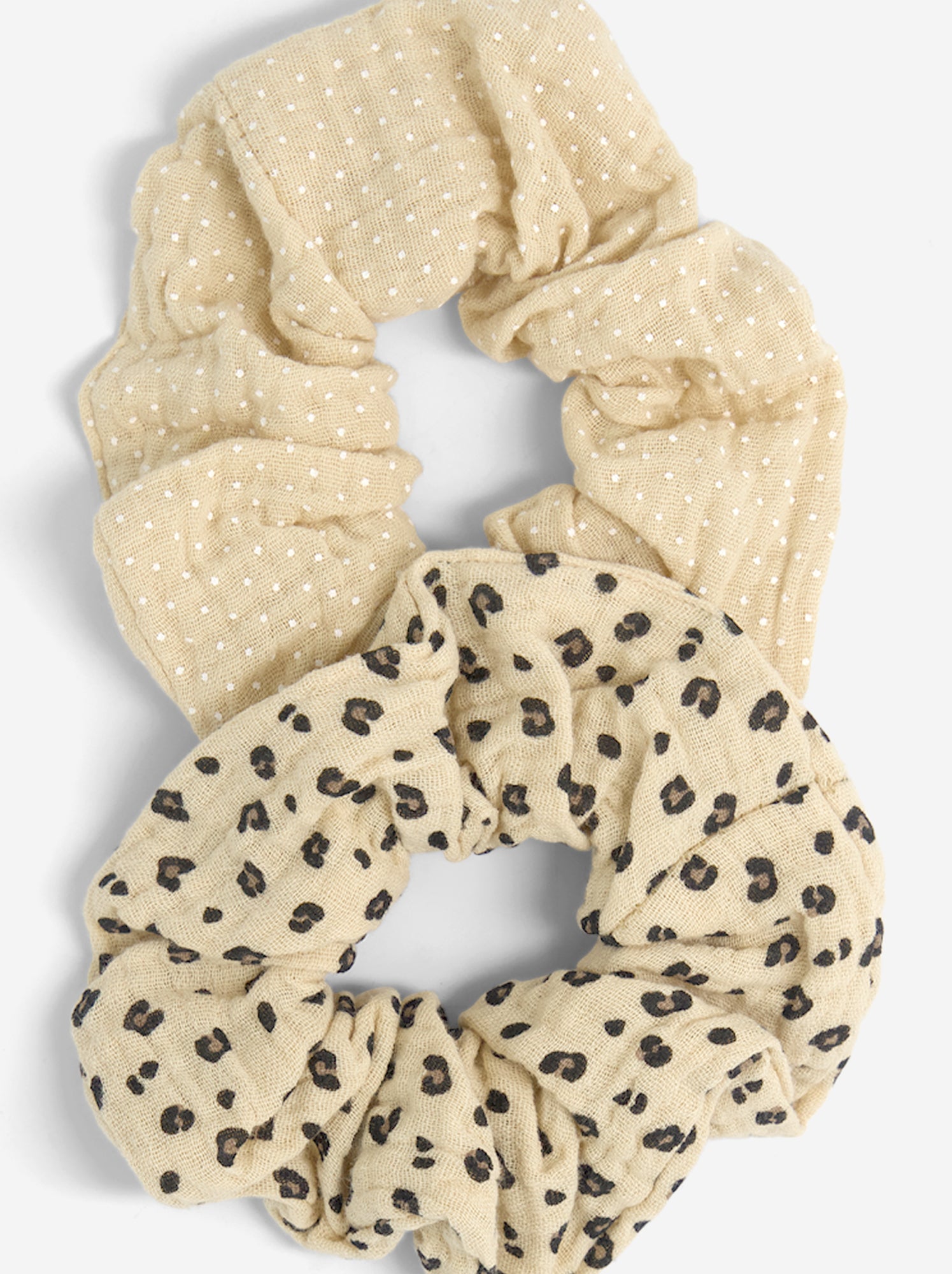 Lot de 2 chouhous imprimés - Beige