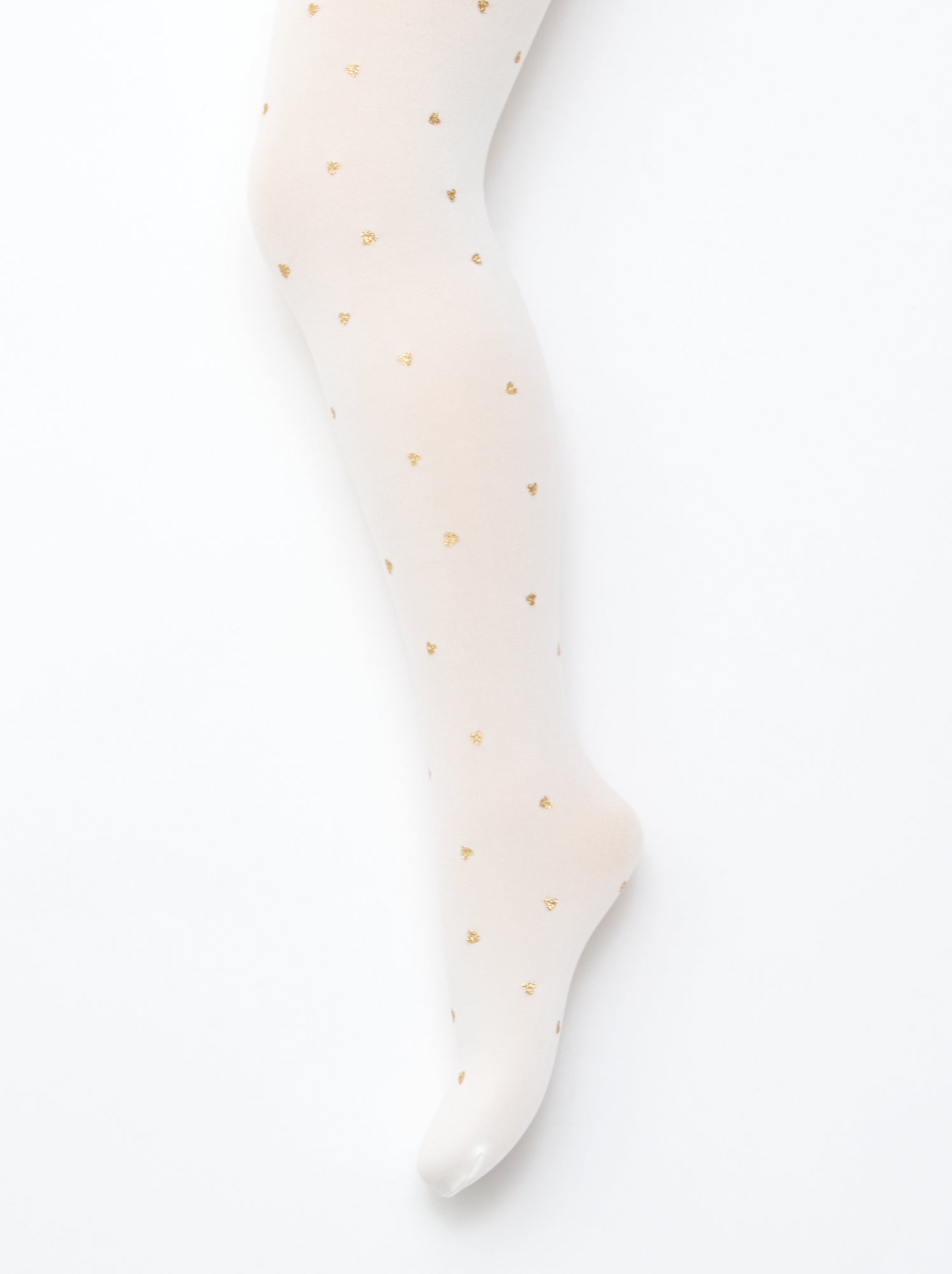 Lot de 2 collants légers imprimés - Blanc