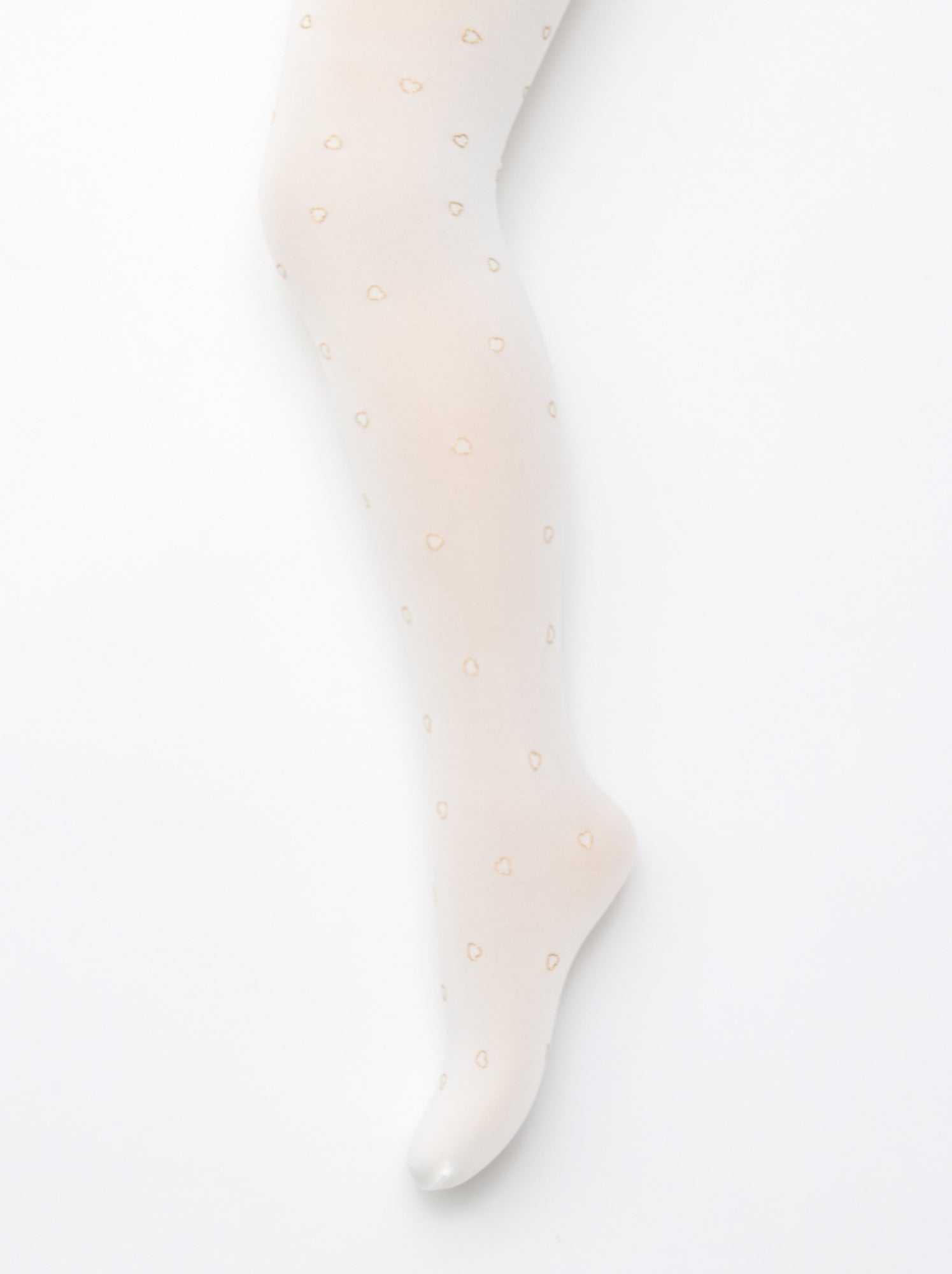 Lot de 2 collants légers imprimés - Blanc
