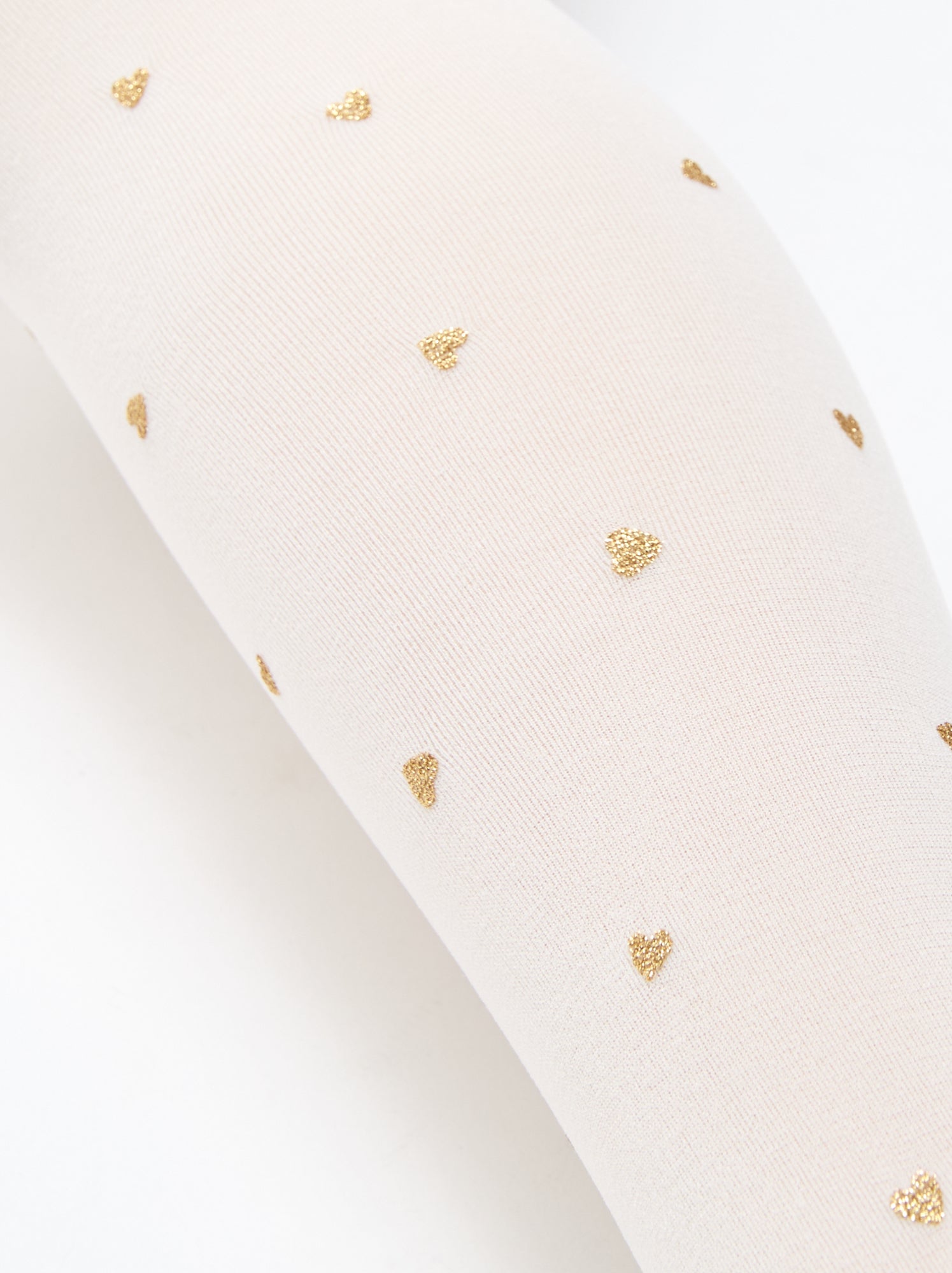 Lot de 2 collants légers imprimés - Blanc