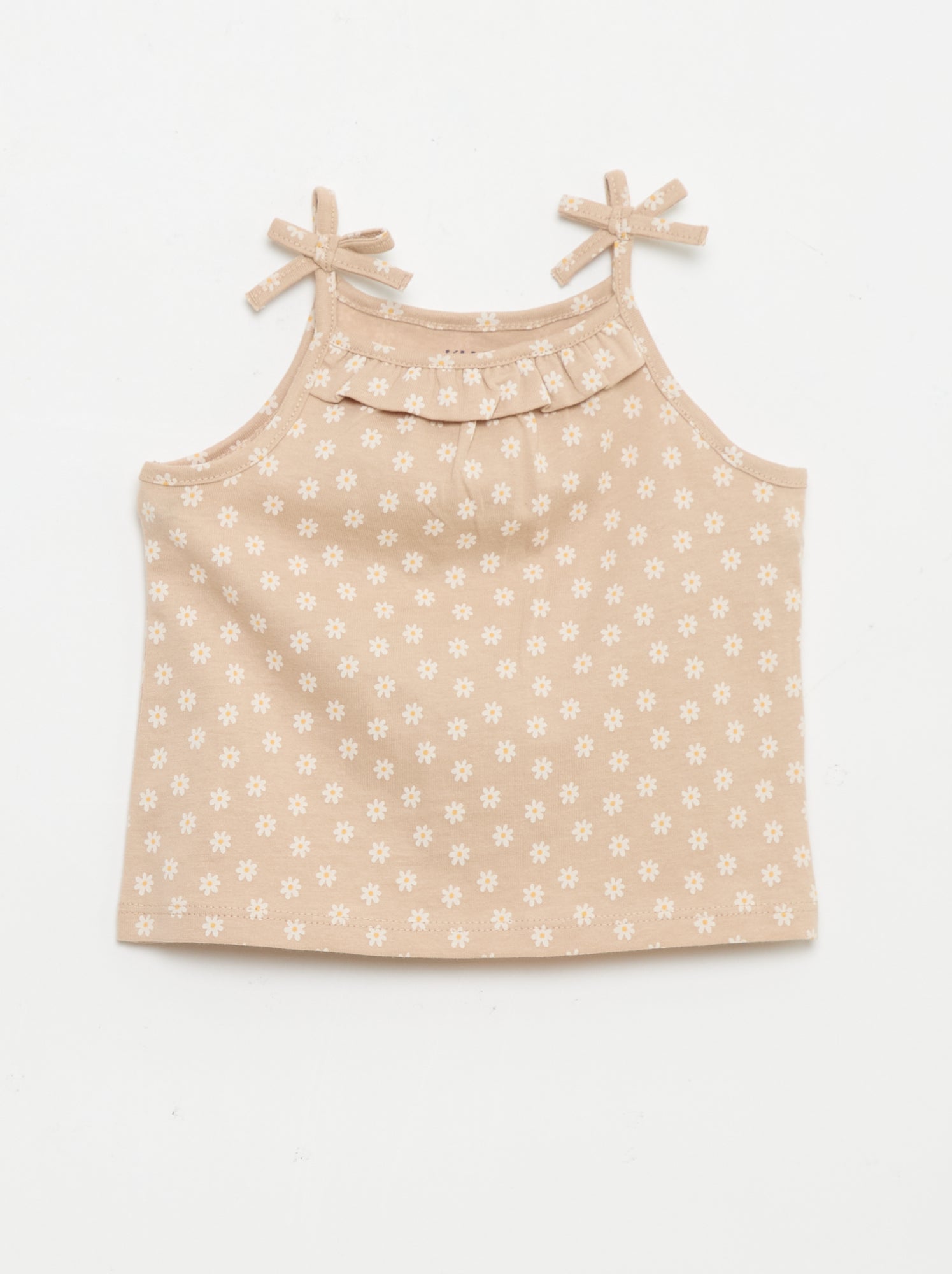 Lot de 2 débardeurs à bretelles - Beige