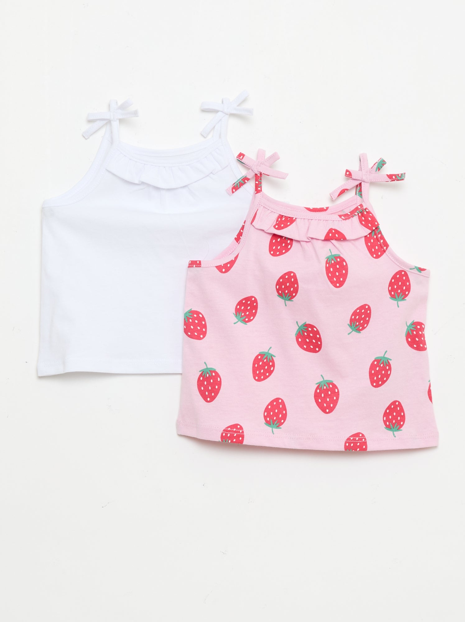 Lot de 2 débardeurs à bretelles - Rose