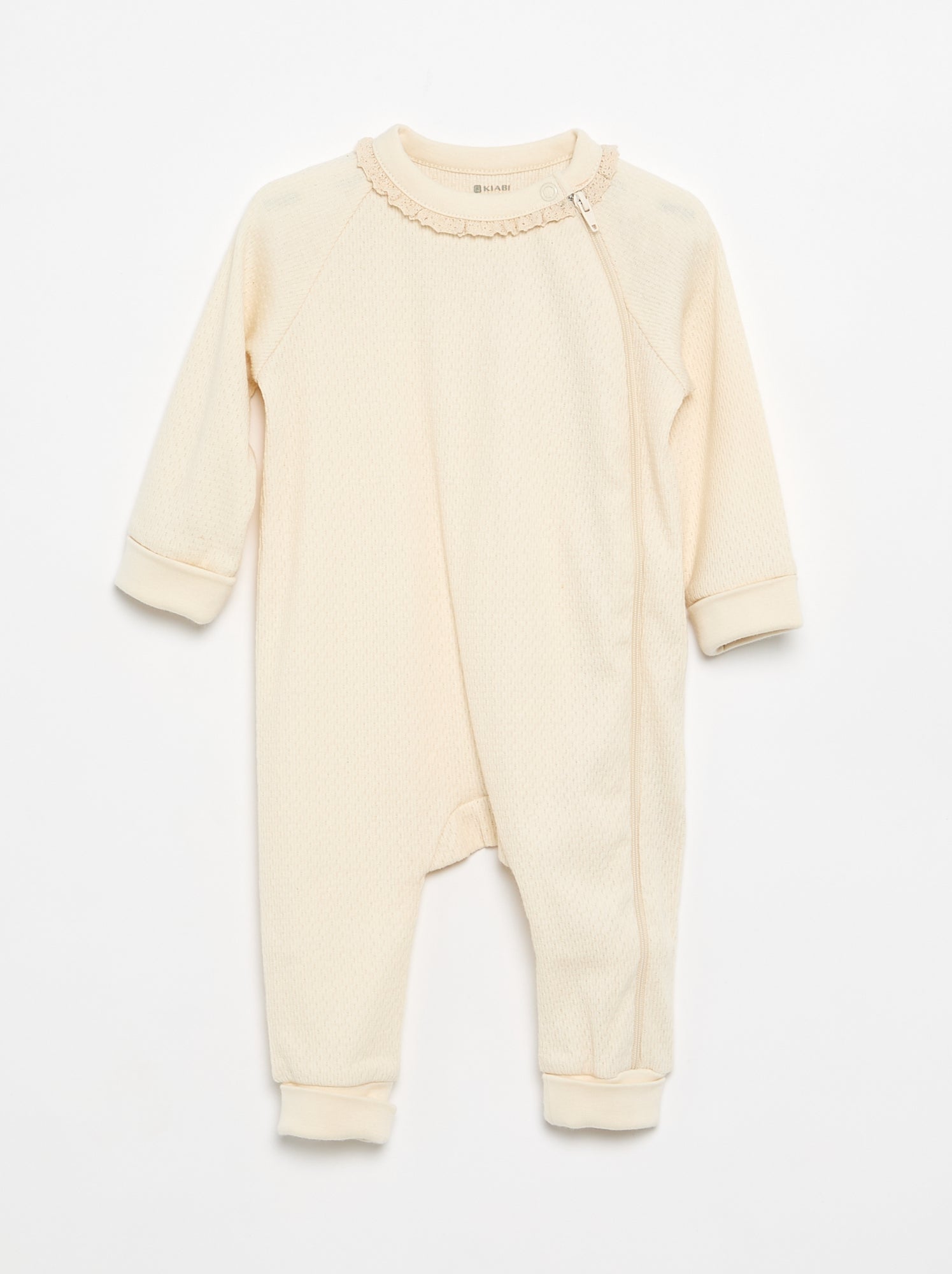 Lot de 2 dors-bien en maille pointelle épaisse - Beige (FWX71_1)