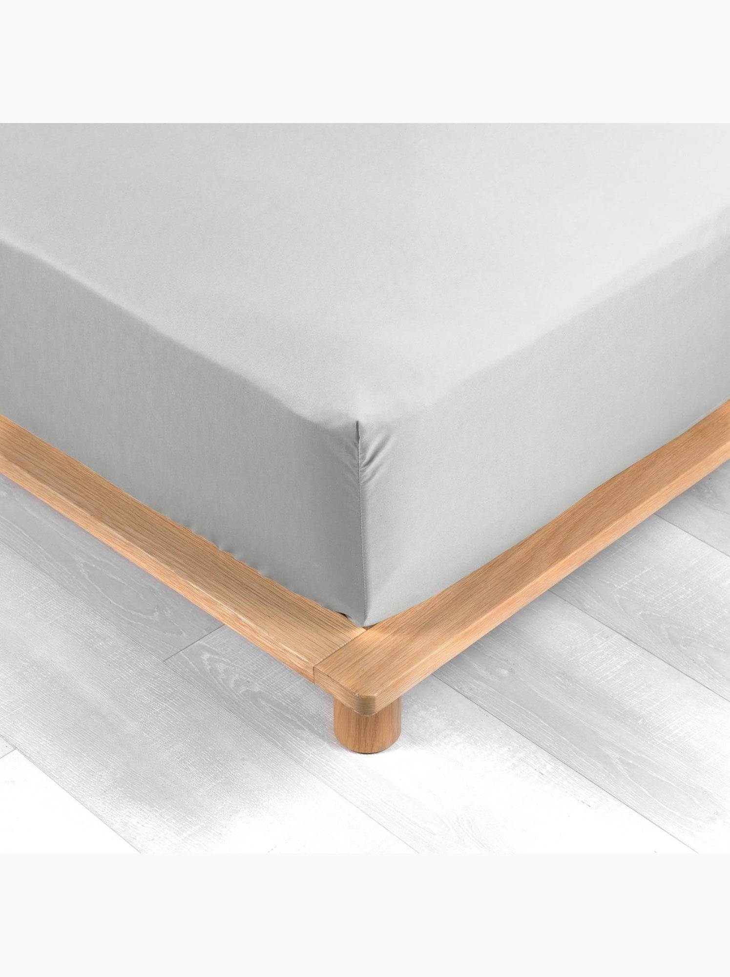Lot de 2 drap housse percale de coton 78fils ultra doux - Blanc