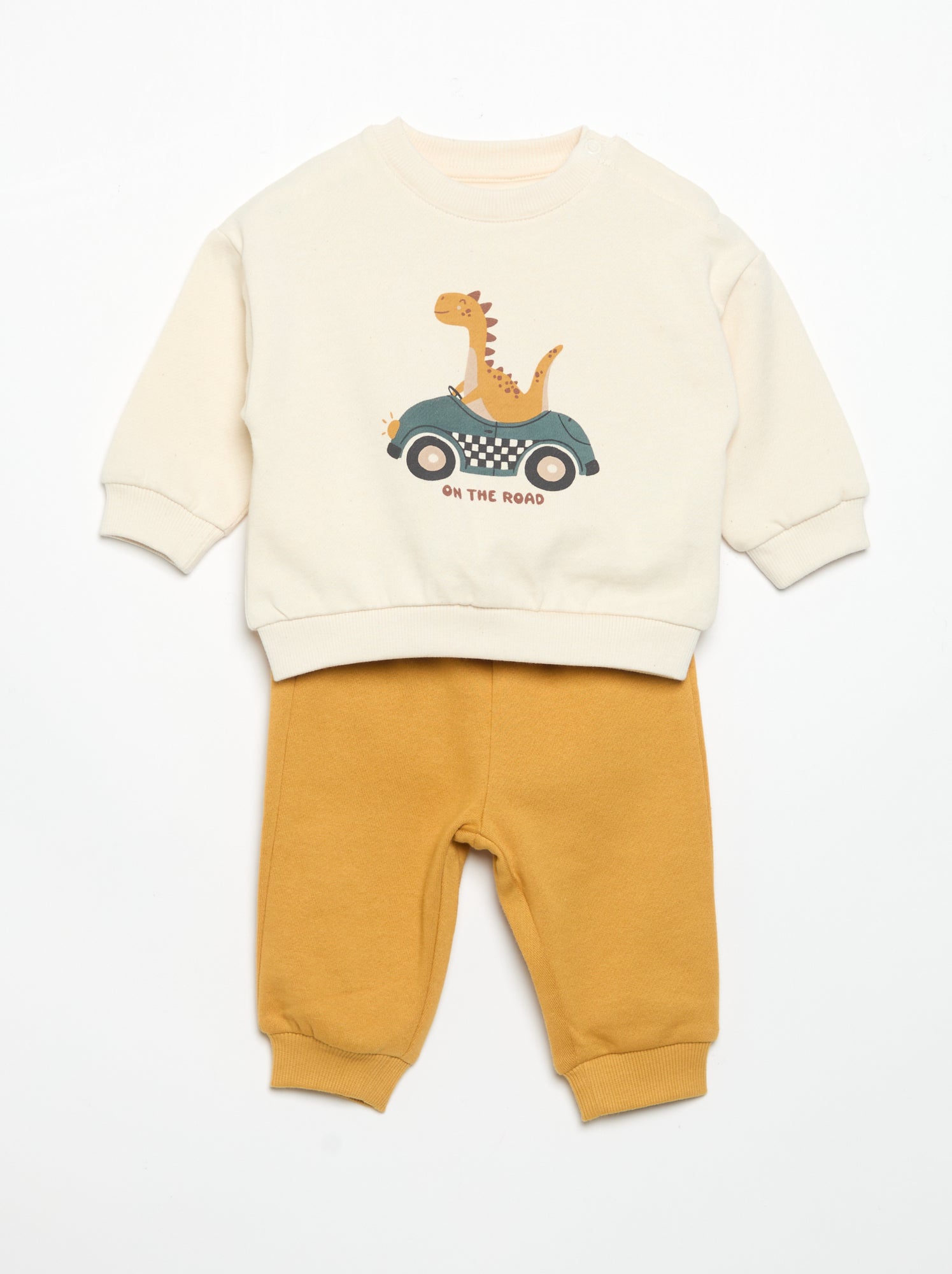 Lot de 2 ensembles 2 pièces - sweat + pantalon - Beige