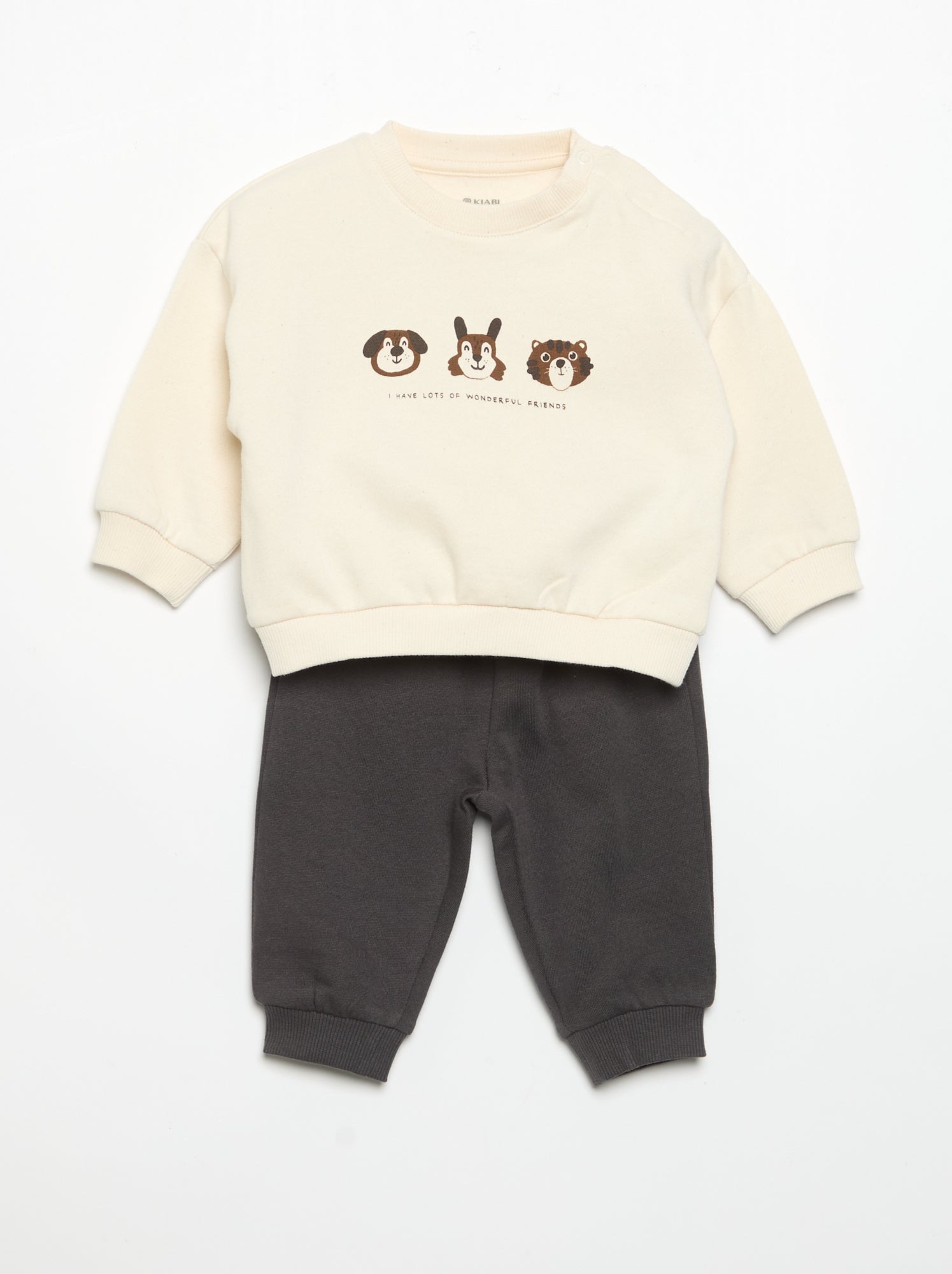Lot de 2 ensembles 2 pièces - sweat + pantalon - Marron