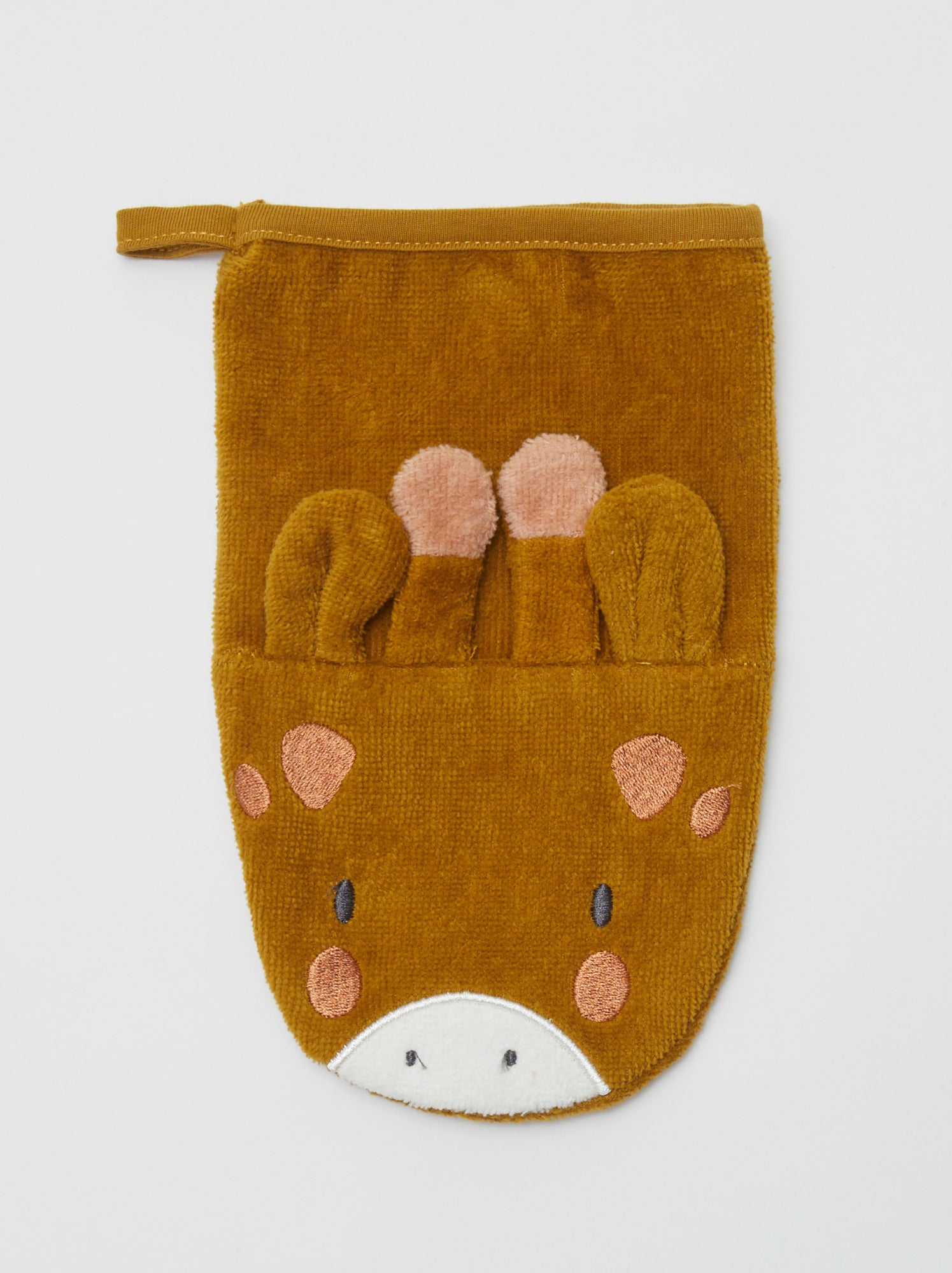 Lot de 2 gants de toilette enfant - Kiabi Home - Marron