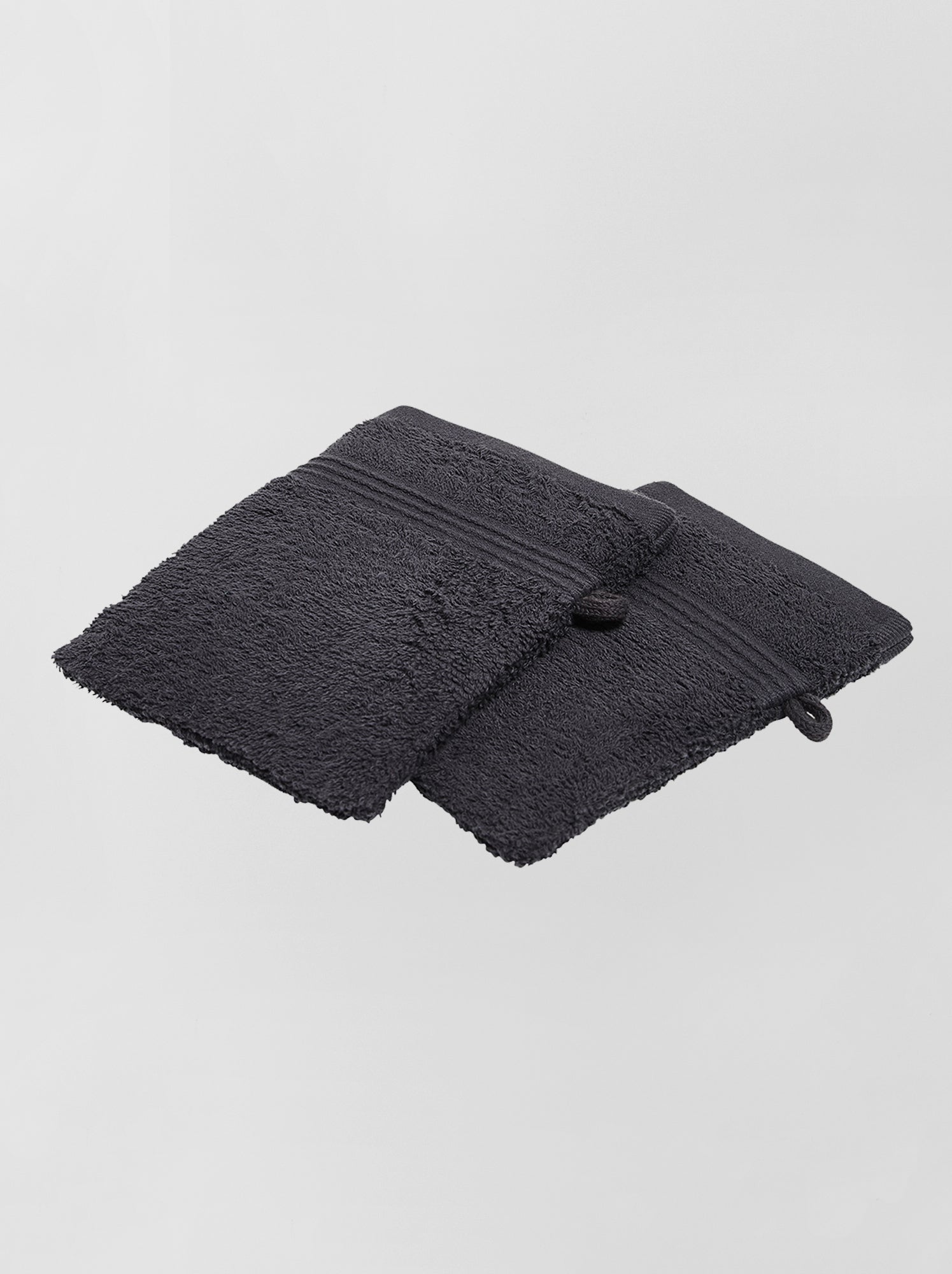 Lot de 2 gants de toilette - noir