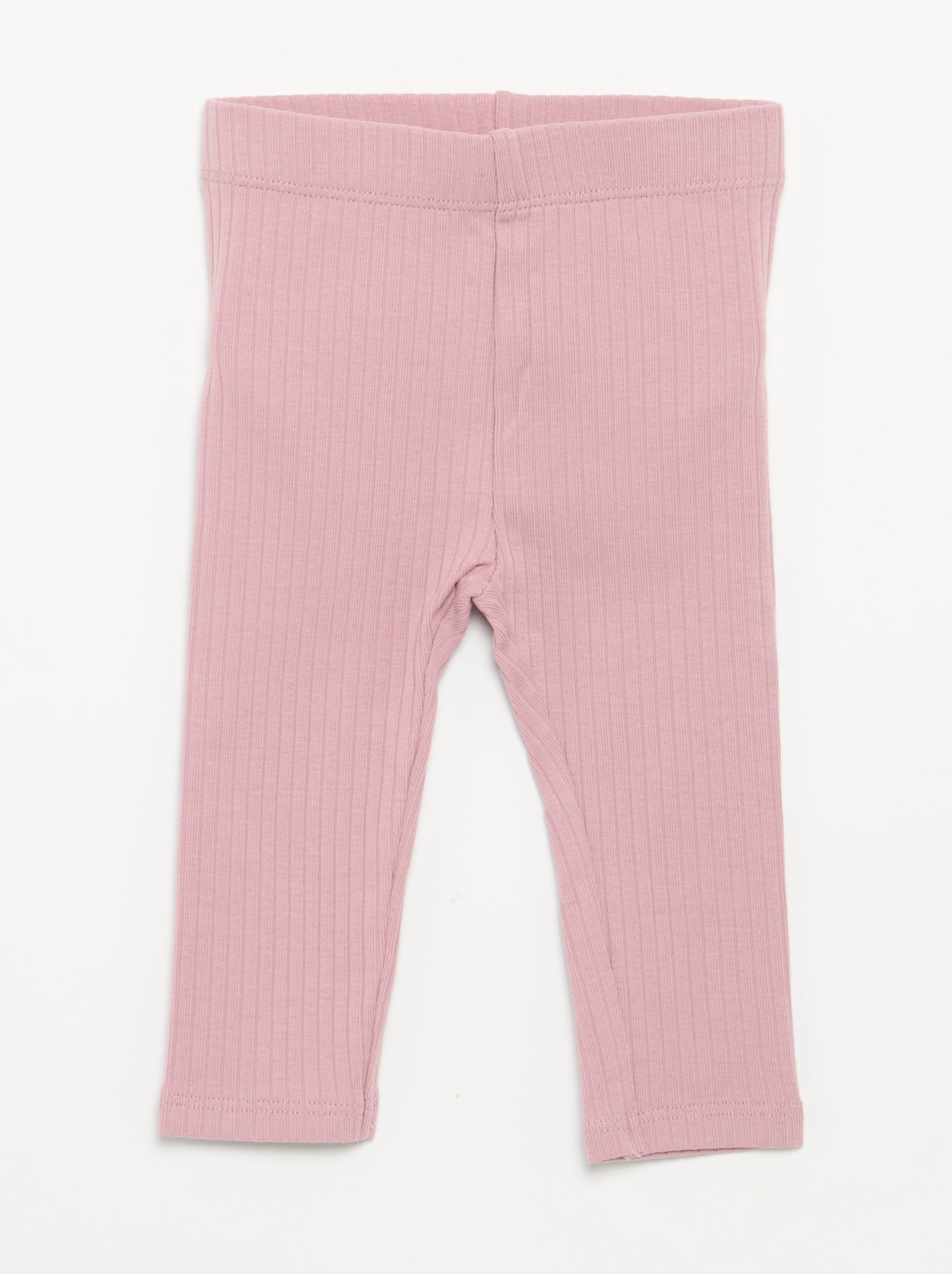 Lot de 2 leggings côtelés - Violet