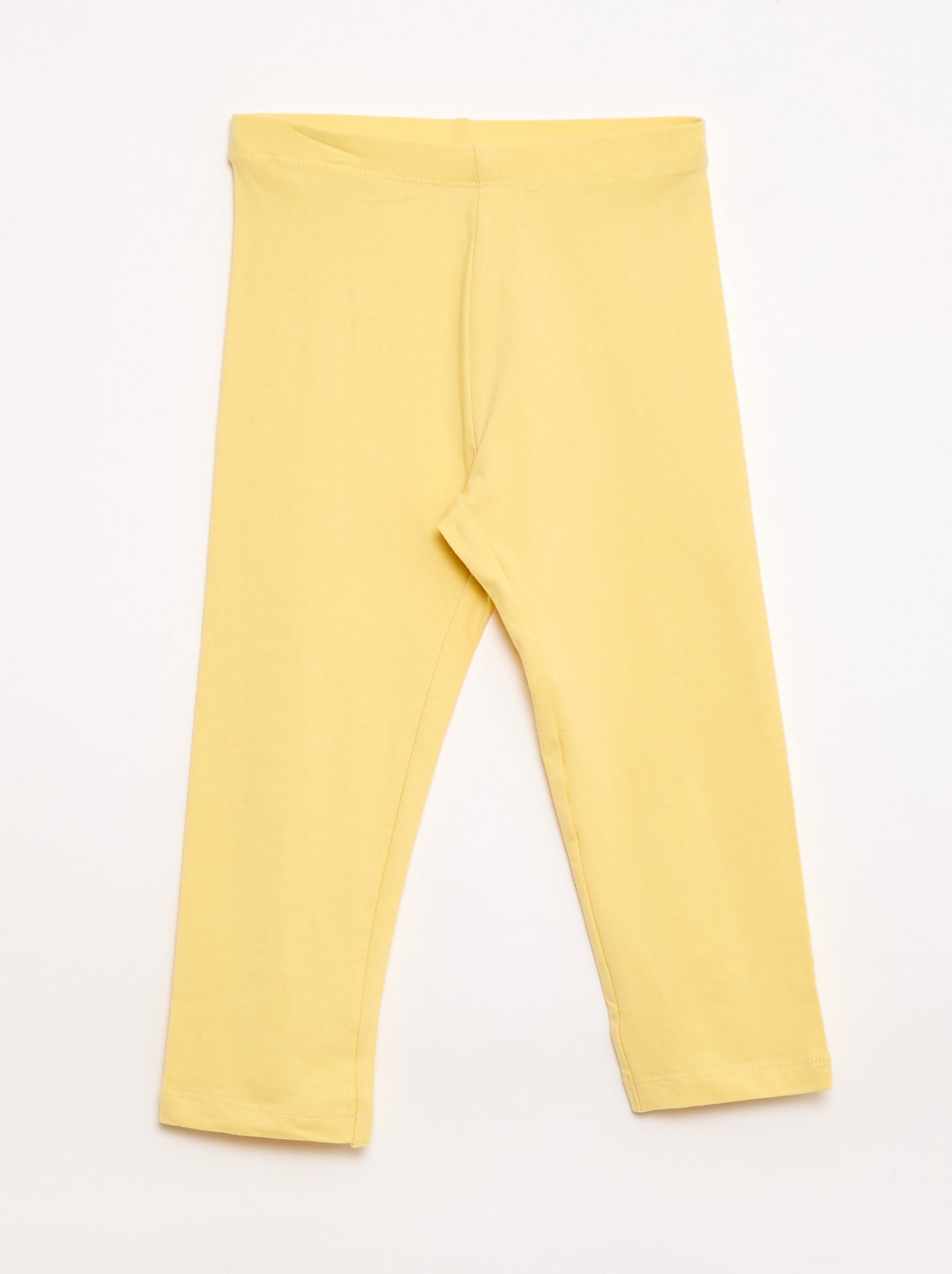 Lot de 2 leggings court - Jaune