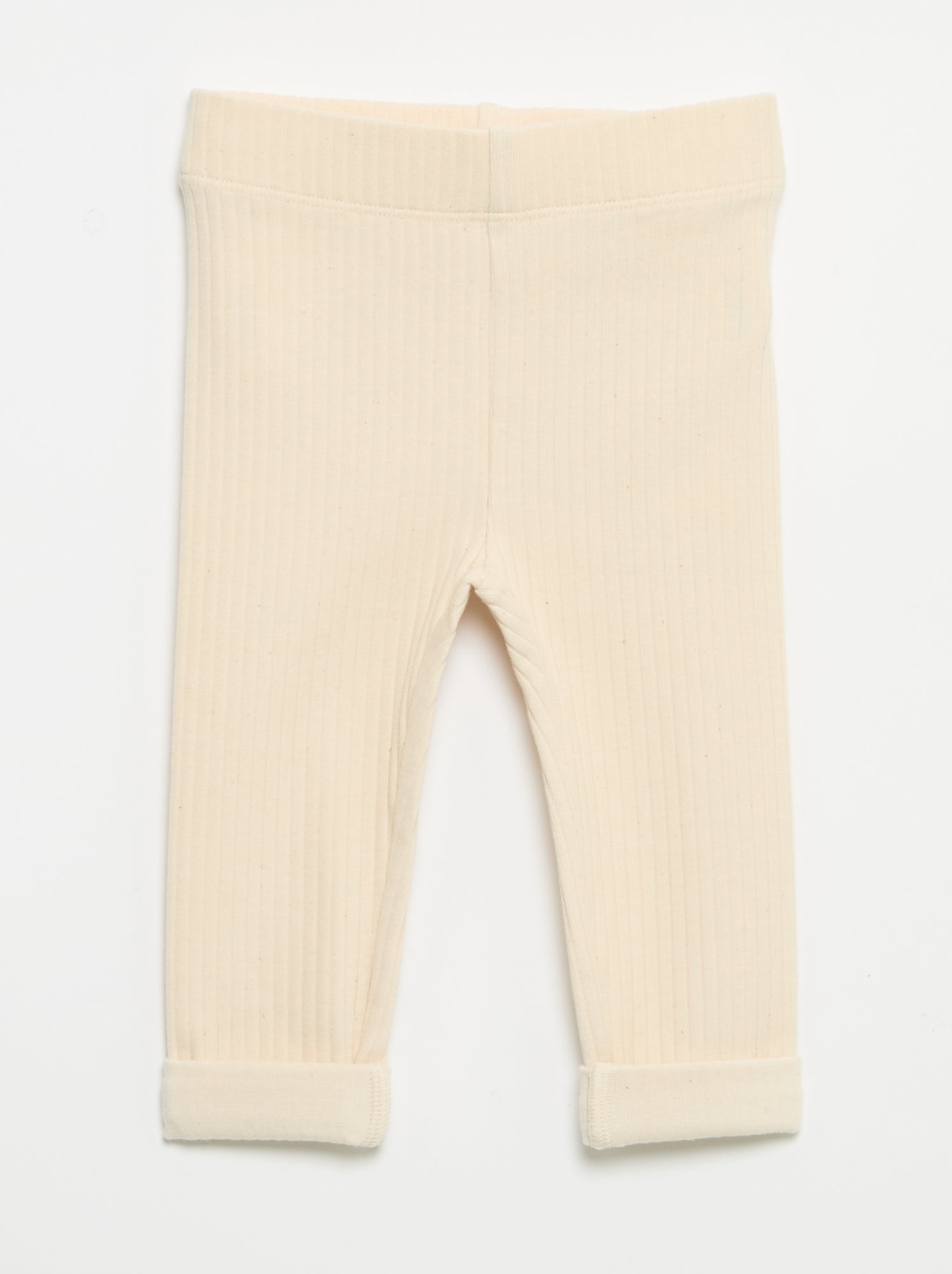 Lot de 2 leggings en rib - Beige (GDD16_2)