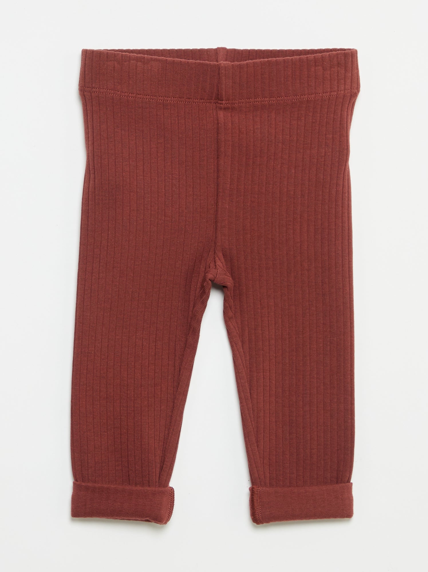 Lot de 2 leggings en rib - Beige (GDD16_2)