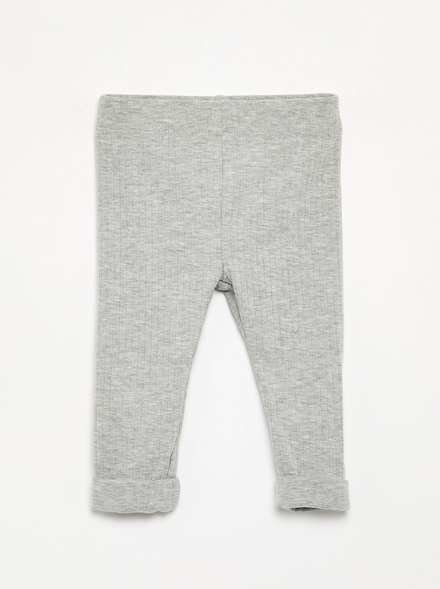 Lot de 2 leggings en rib - Beige (GDD16_3)