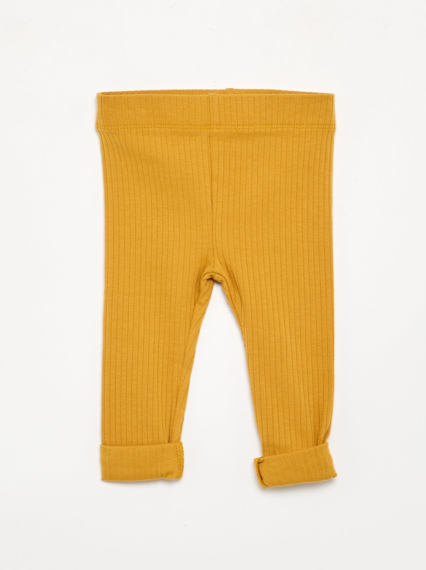 Lot de 2 leggings en rib - Beige (GDD16_3)