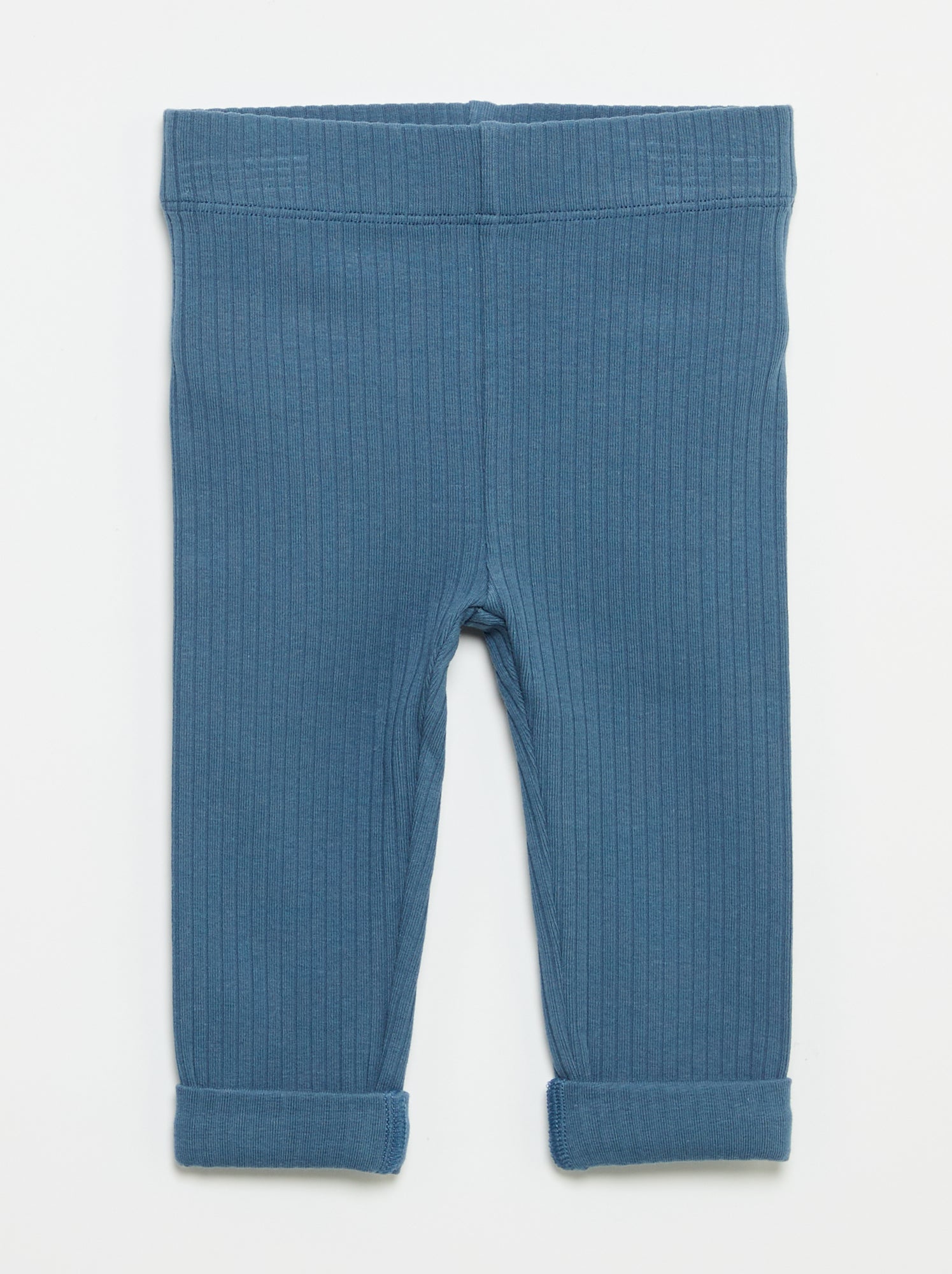 Lot de 2 leggings en rib - Bleu