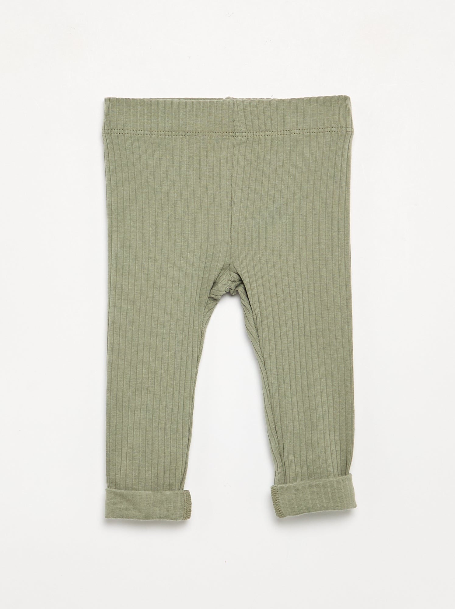 Lot de 2 leggings en rib - Vert