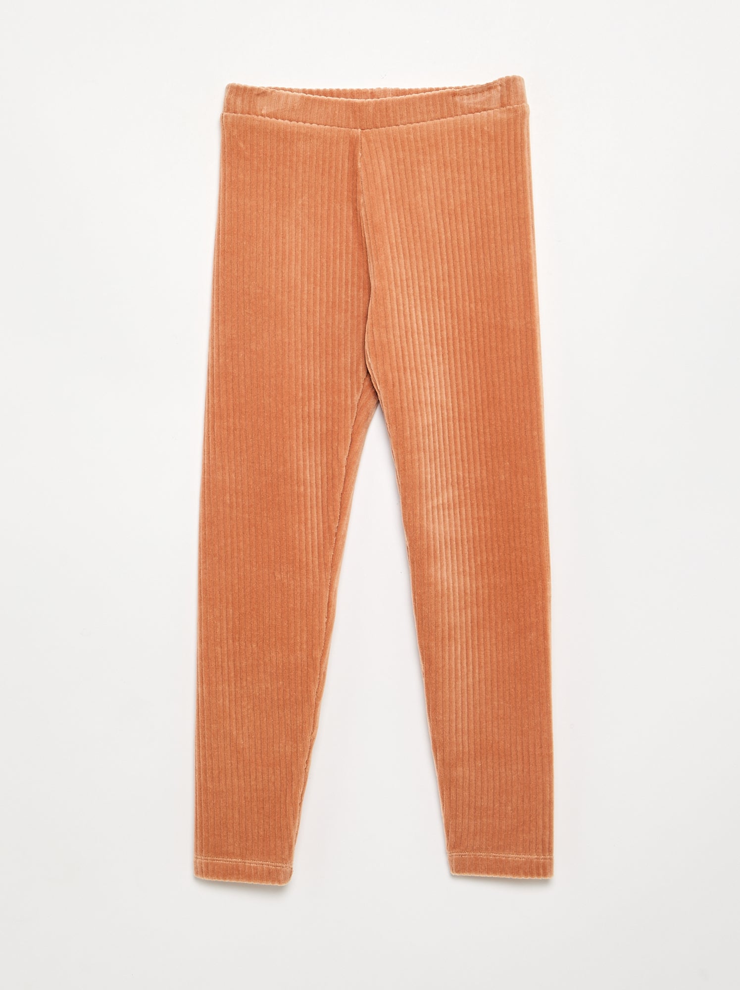 Lot de 2 leggings en velours côtelé - Marron