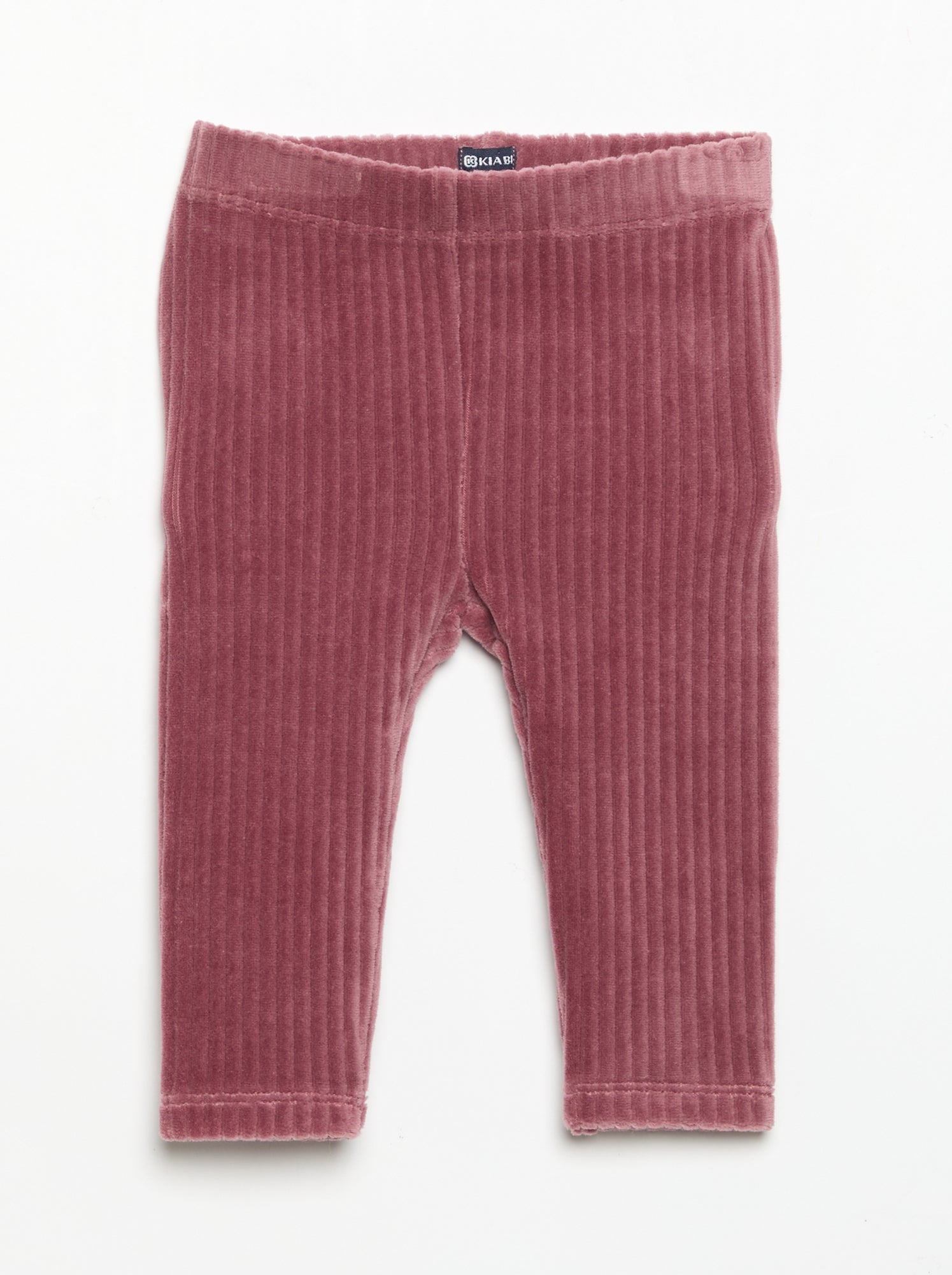 Lot de 2 leggings en velours côtelé - Rose