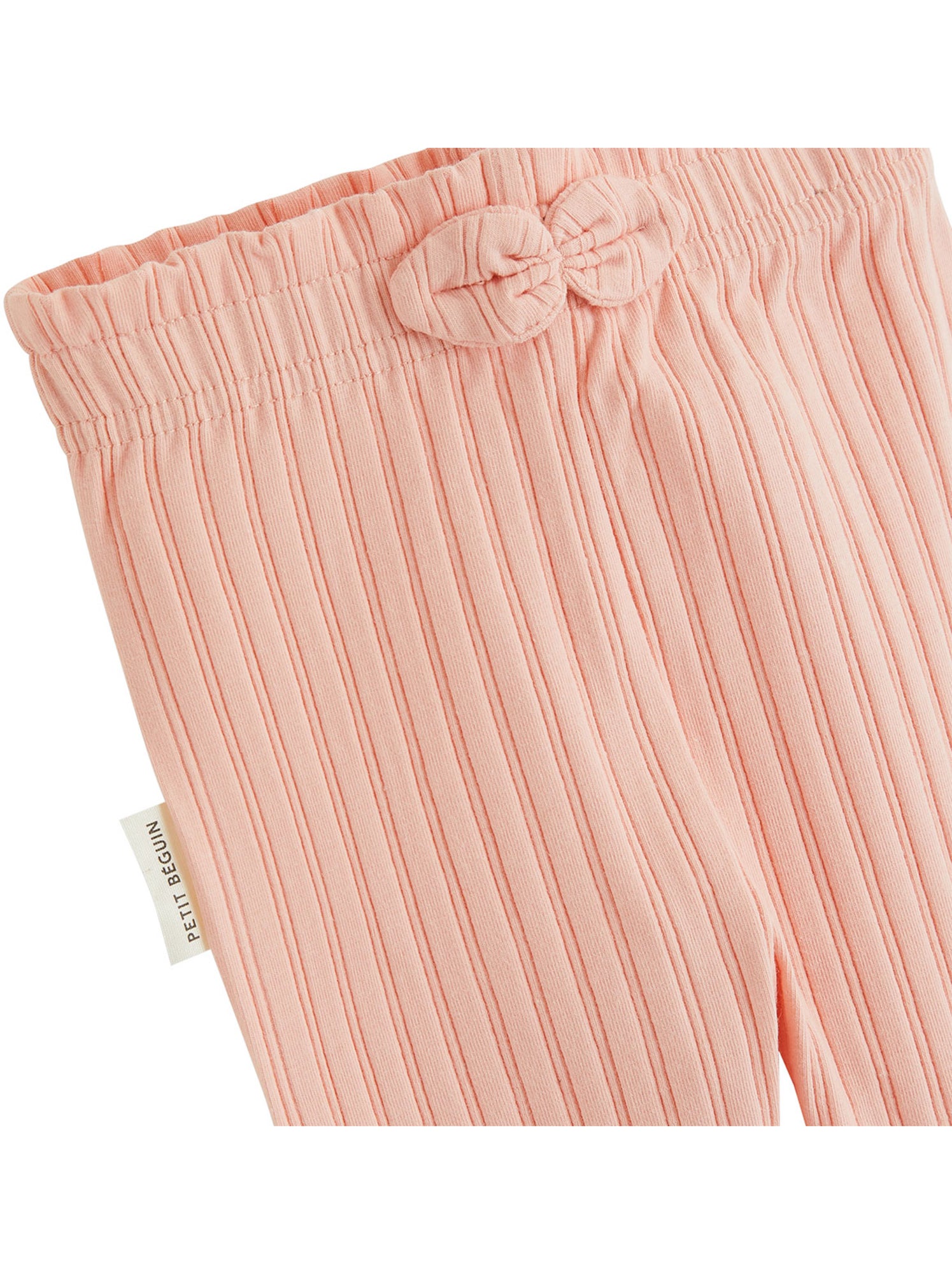 Lot de 2 leggings enfant côtelés dina - Rose
