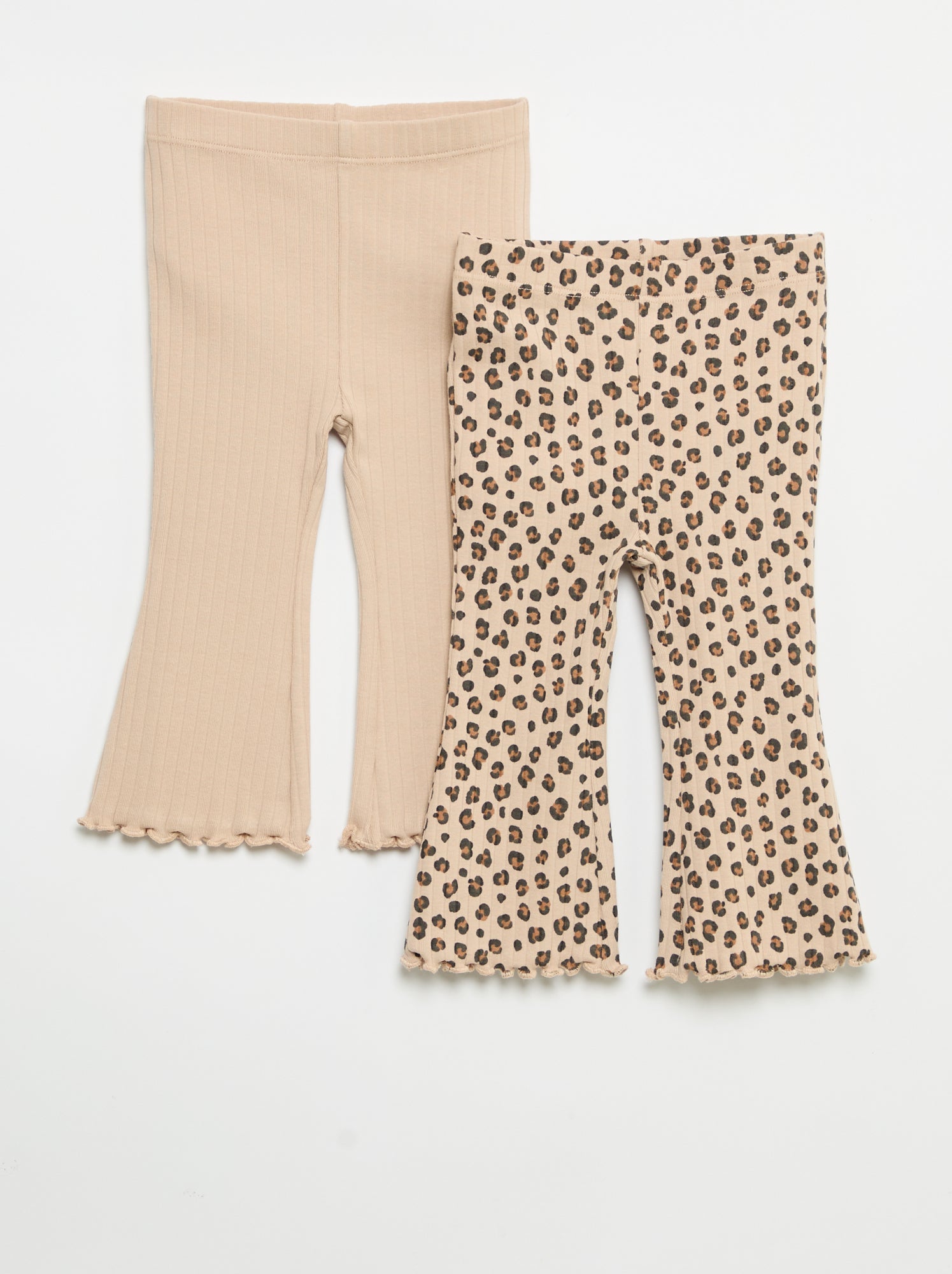 Lot de 2 leggings flare - Beige (GDA95_1)