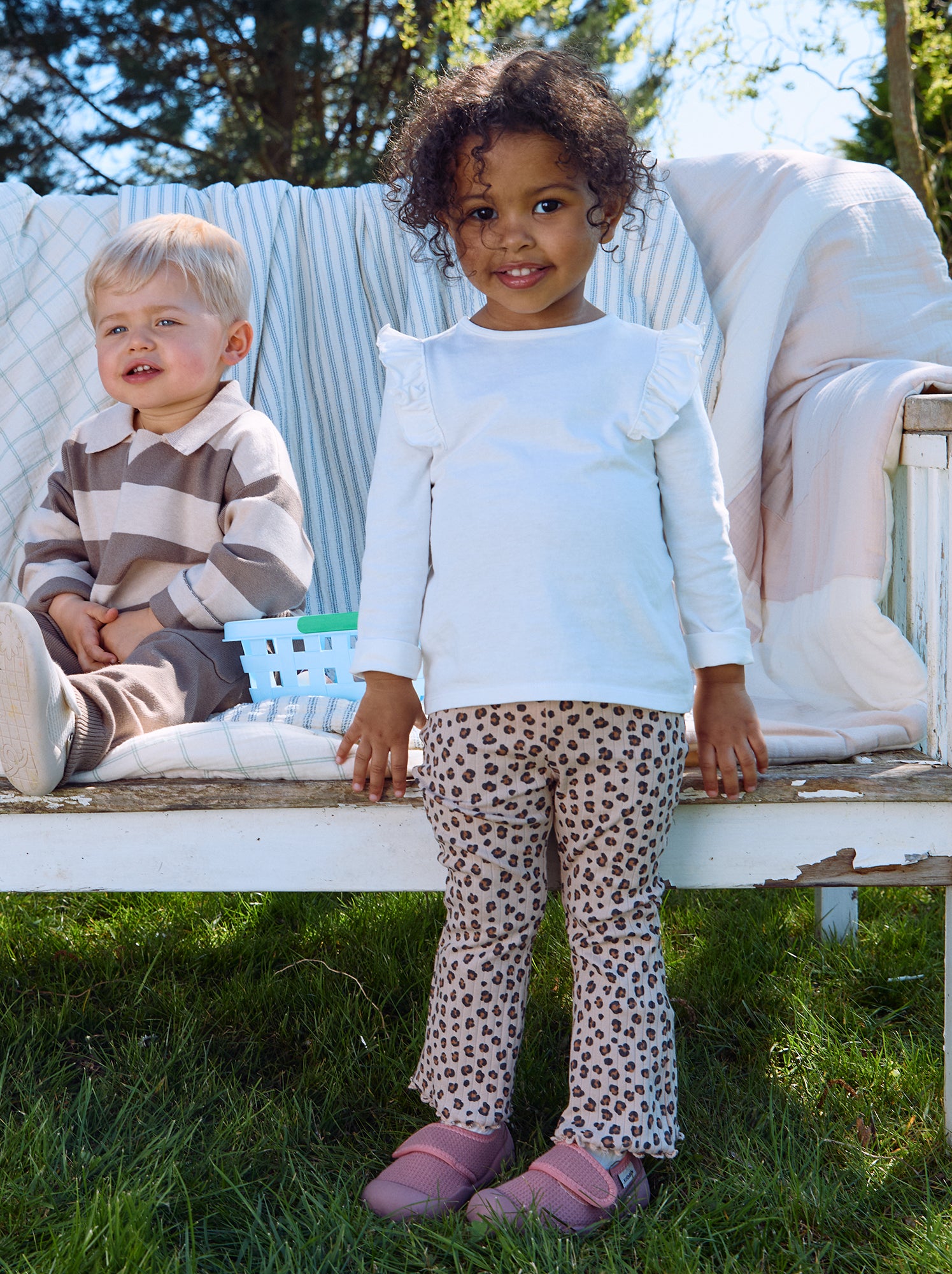 Lot de 2 leggings flare - Beige (GDA95_1)
