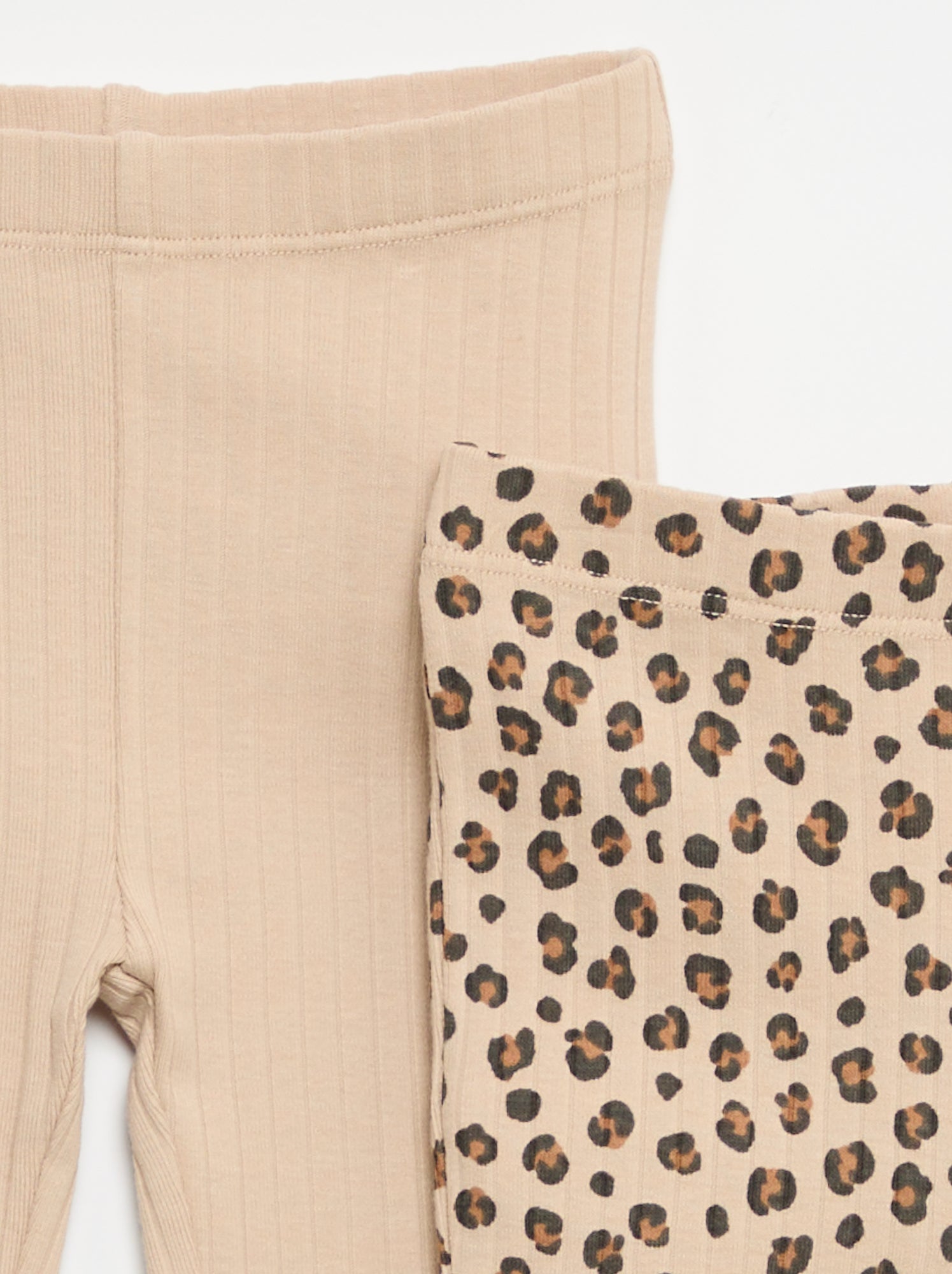 Lot de 2 leggings flare - Beige (GDA95_1)