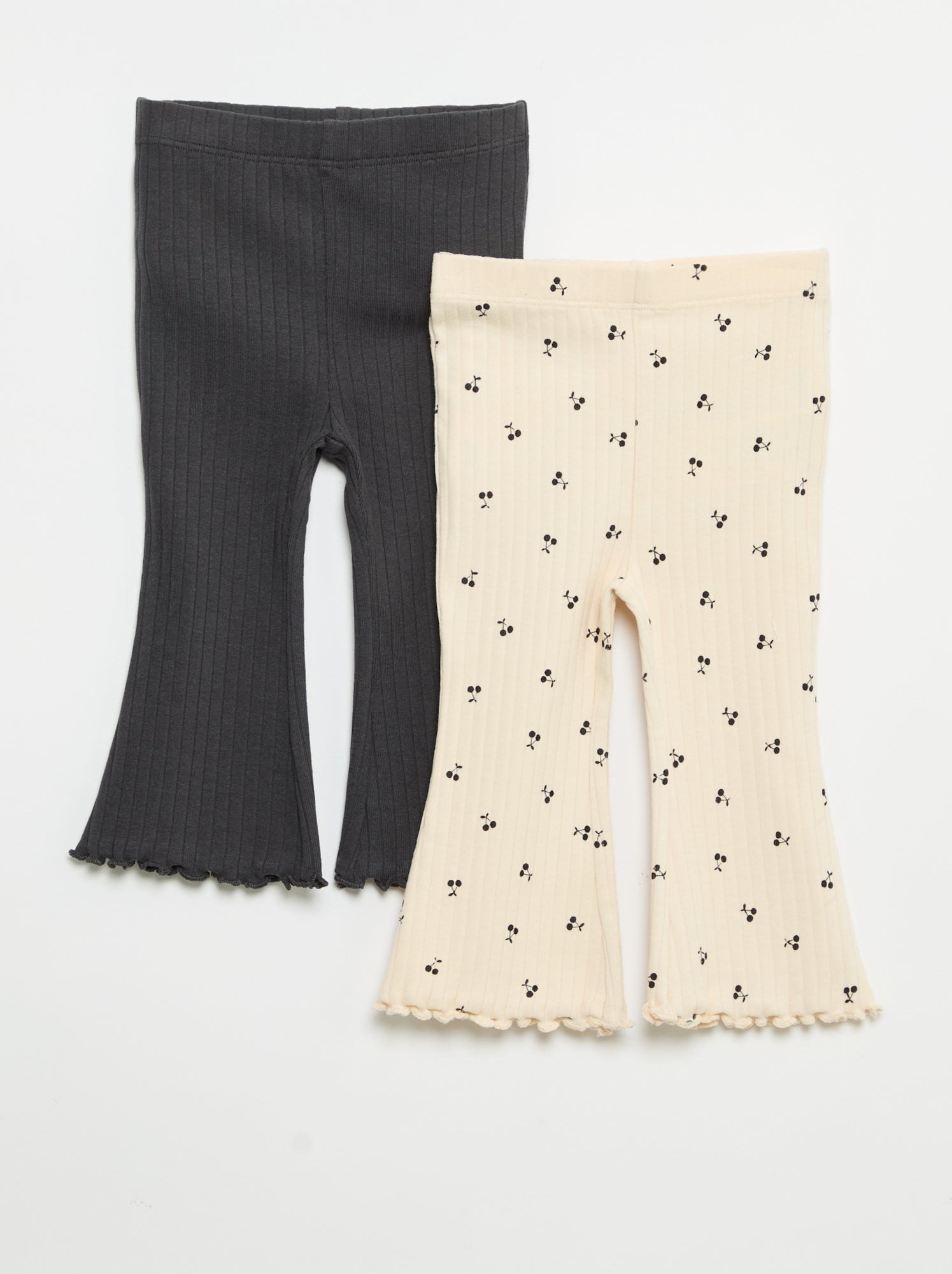 Lot de 2 leggings flare - Beige (GDA95_4)