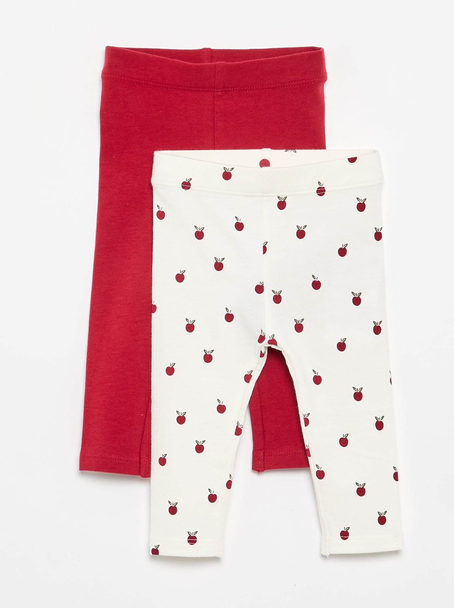 Lot de 2 leggings longs - Blanc